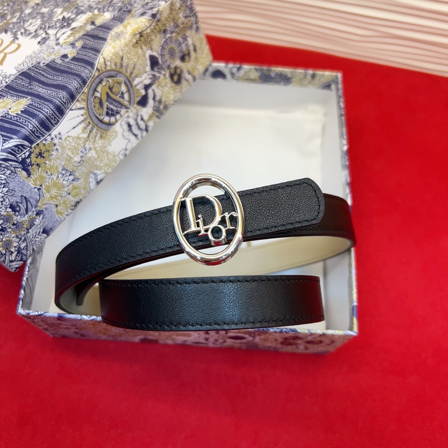 Dior 2026 Reversible Leather Belt 2.0cm Smooth Calfskin