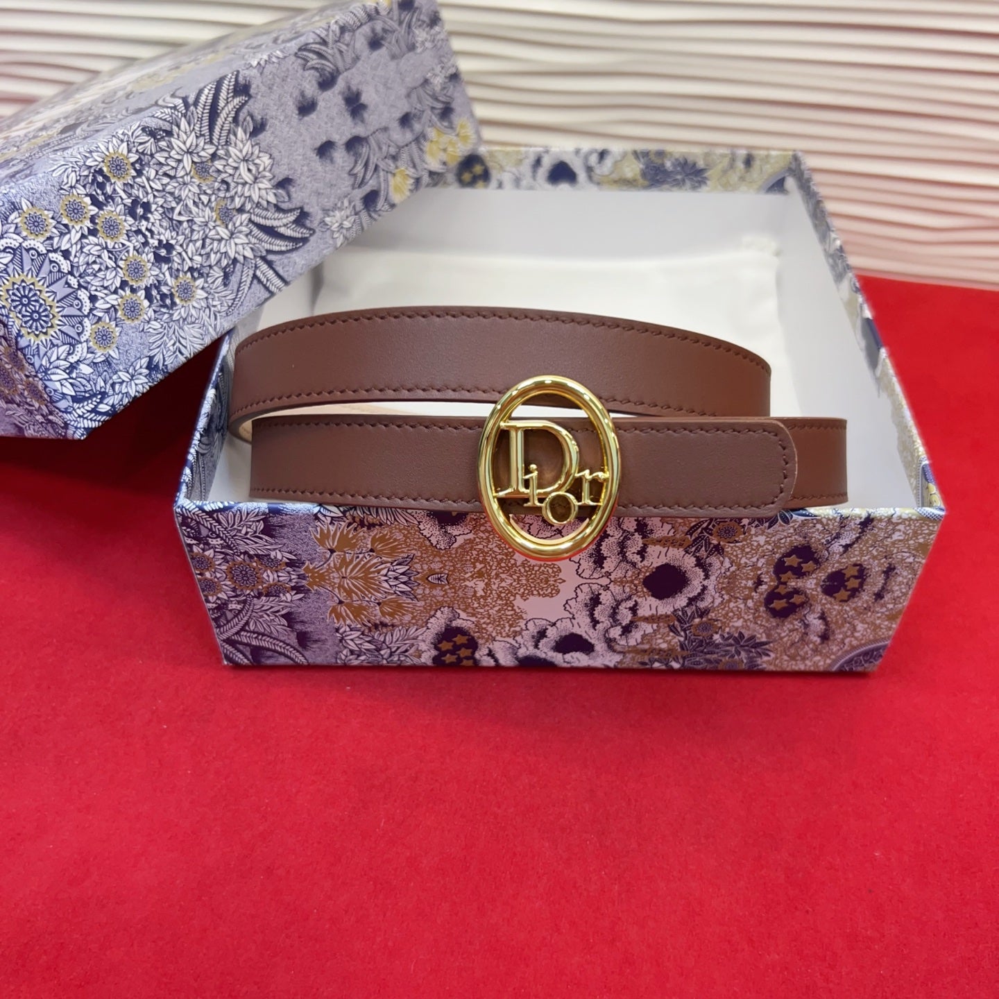 Dior 2026 Reversible Leather Belt 2.0cm Smooth Calfskin