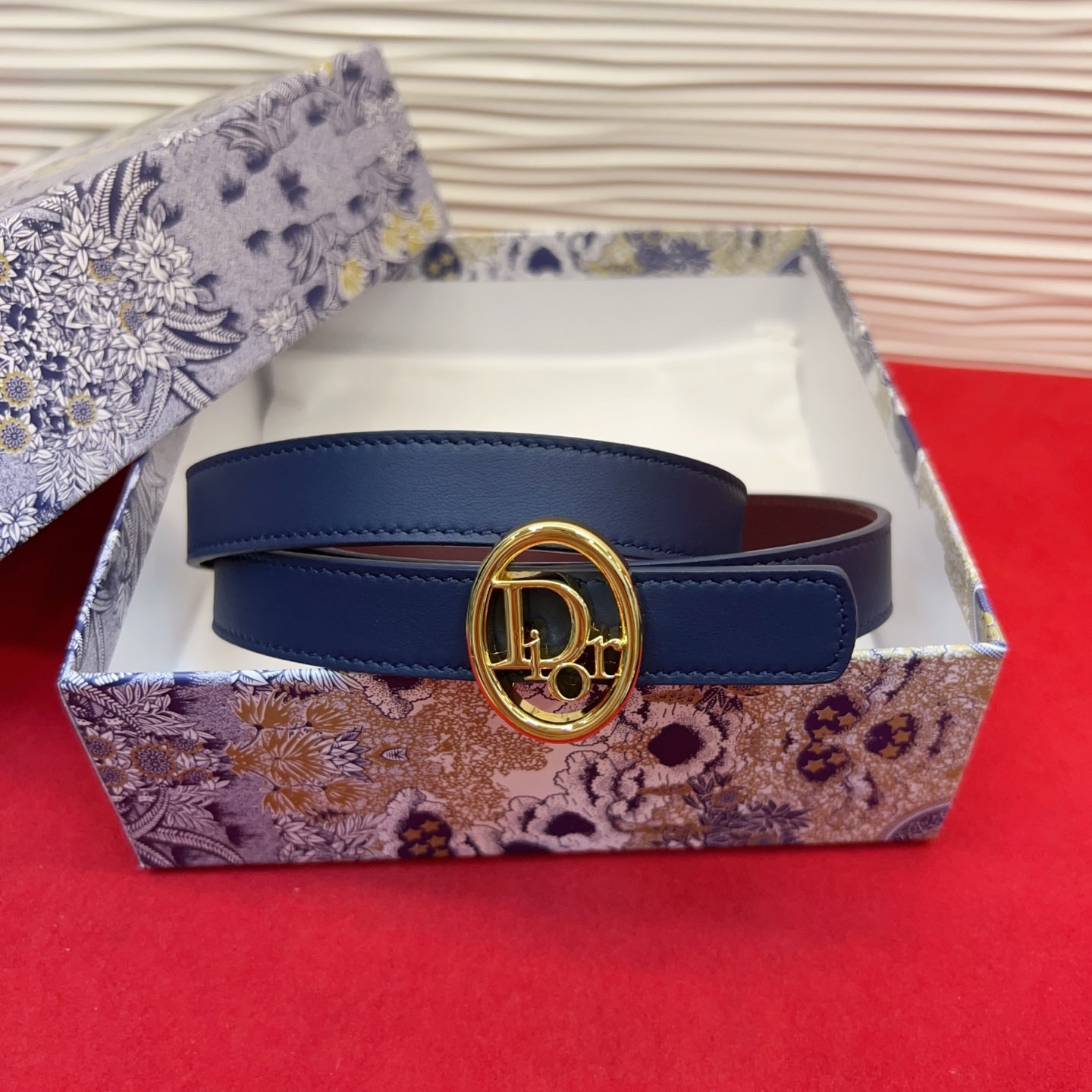 Dior 2026 Reversible Leather Belt 2.0cm Smooth Calfskin