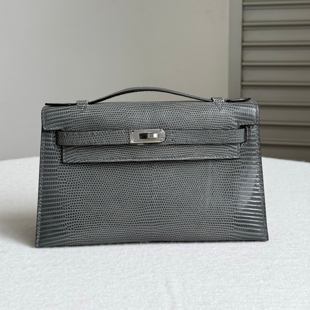 High-end Hermes 2026 Kelly Pochette 22cm Lizard Skin