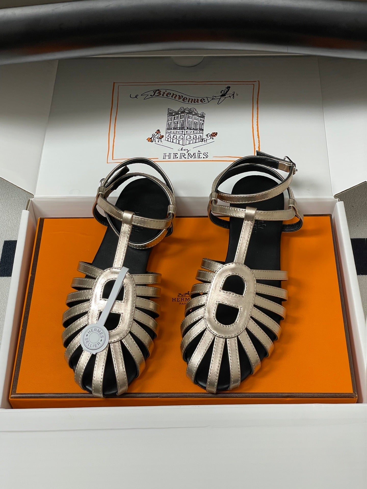 Hermes 2026 Sandal Suede Calfskin 903008