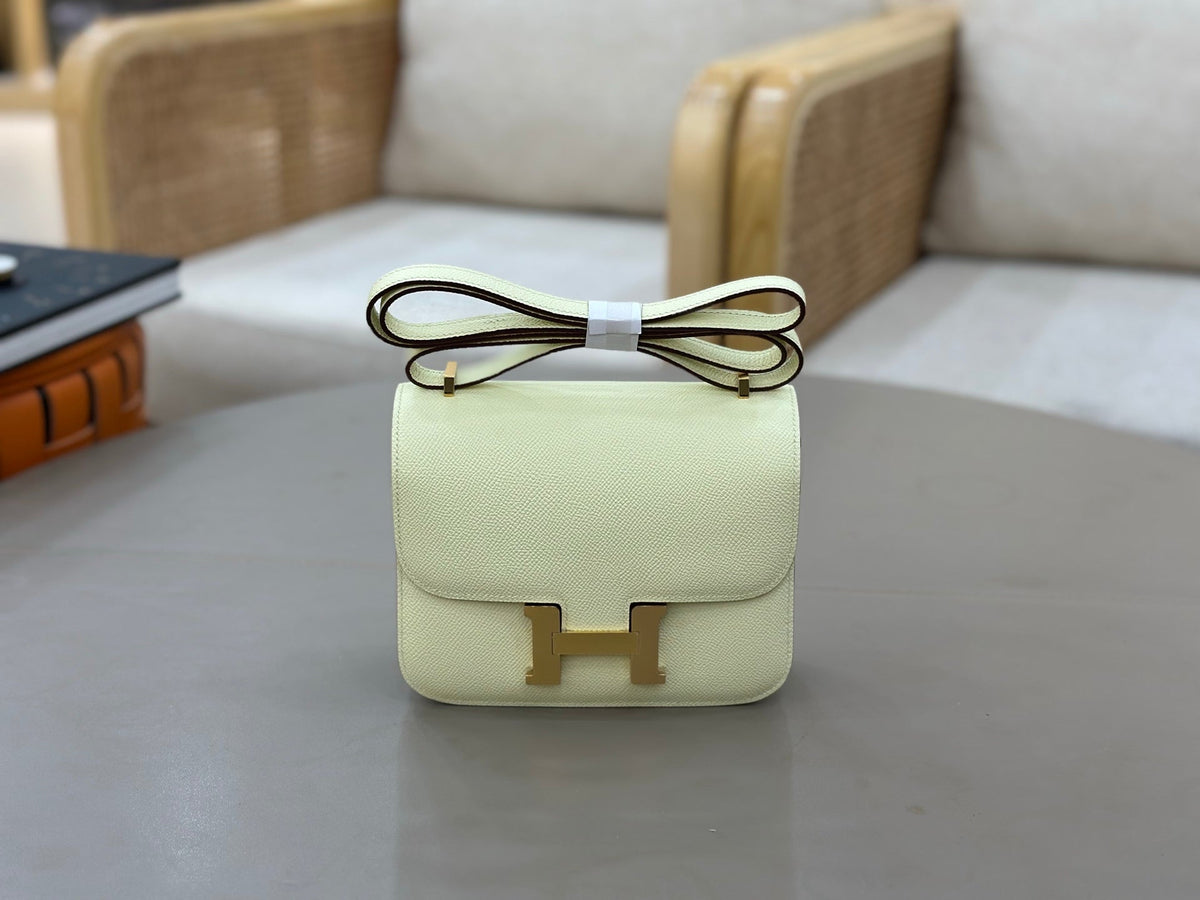 High-end Hermes 2026 Constance Bag 18cm Epsom Leather
