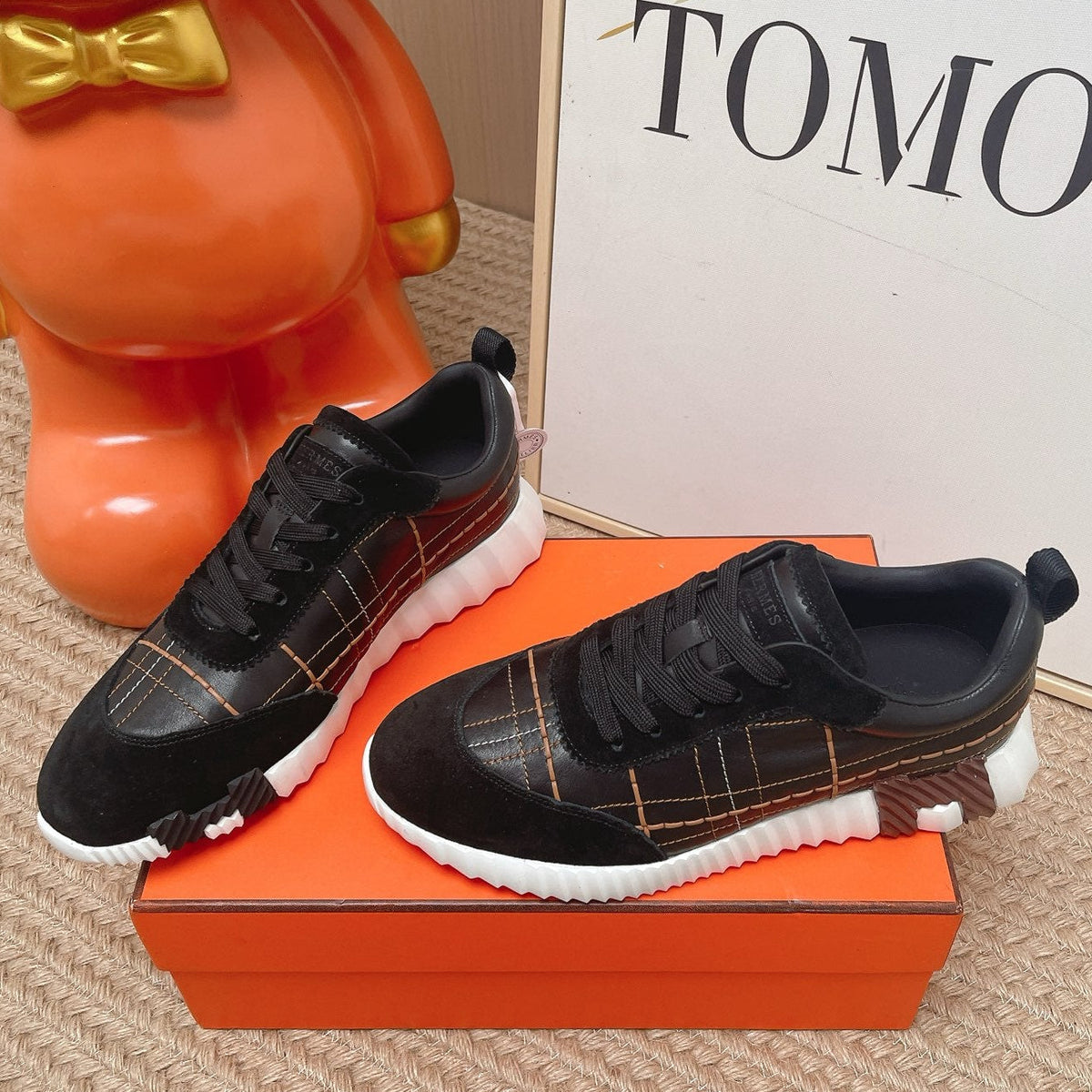 HM 2026 Men Bouncing Sneakers Suede Calfskin 854501