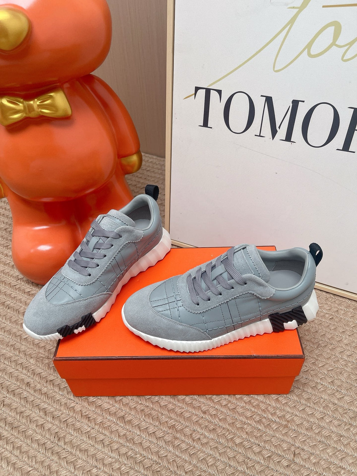 HM 2026 Men Bouncing Sneakers Suede Calfskin 854501