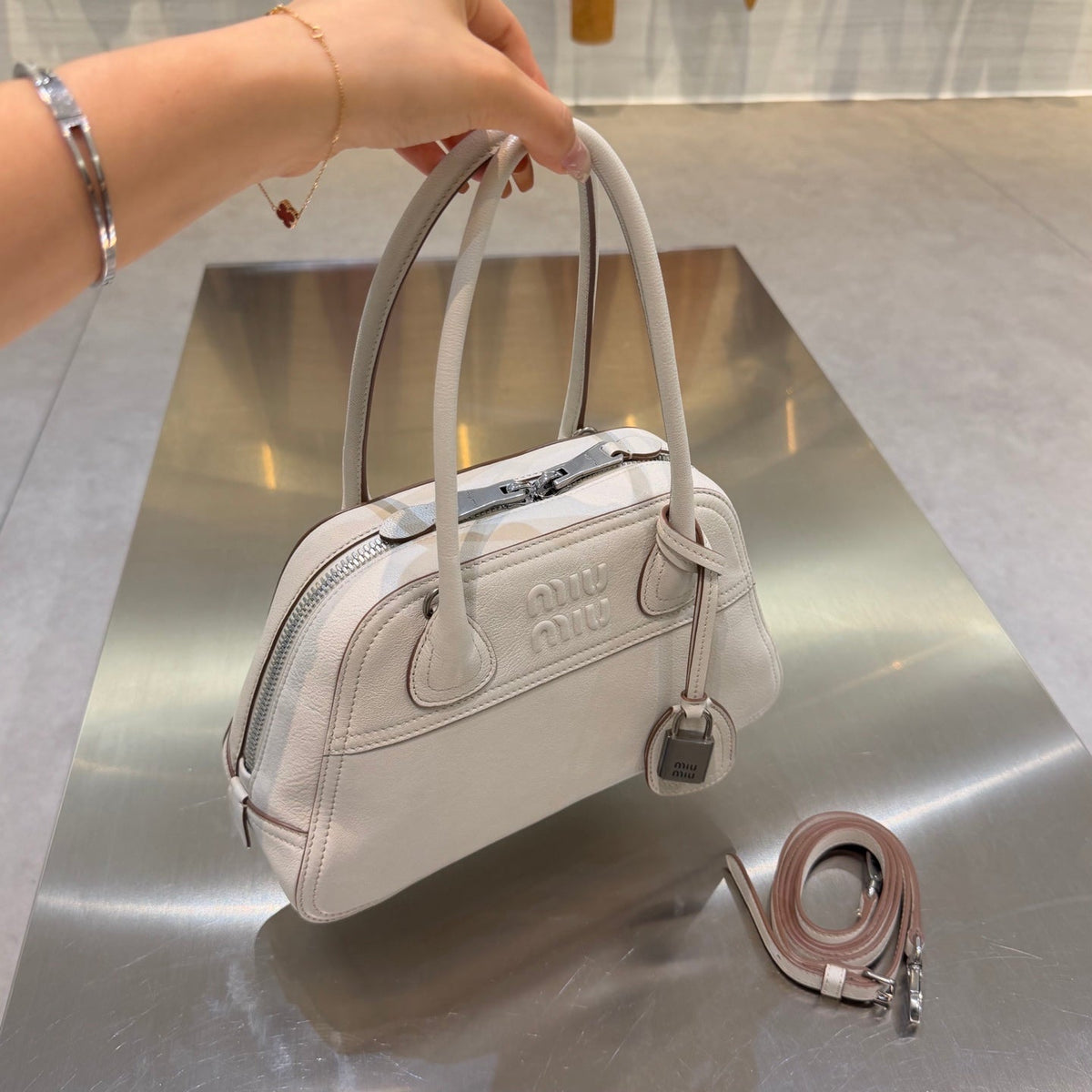 MiuMiu 2026 Vivant Bag Nappa Leather