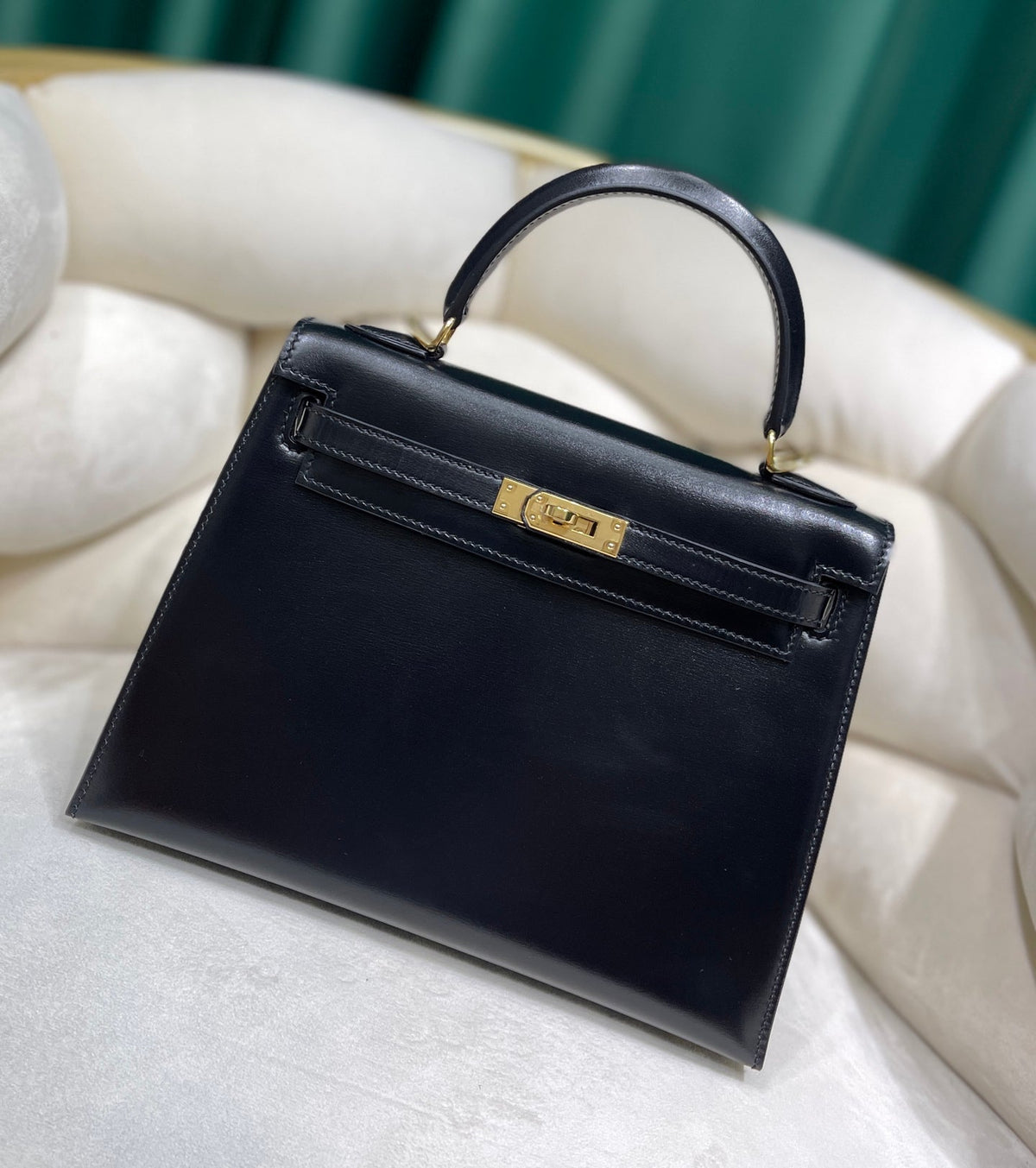 High-end Hermes 2026 Kelly Bag 25cm Box Calf Leather