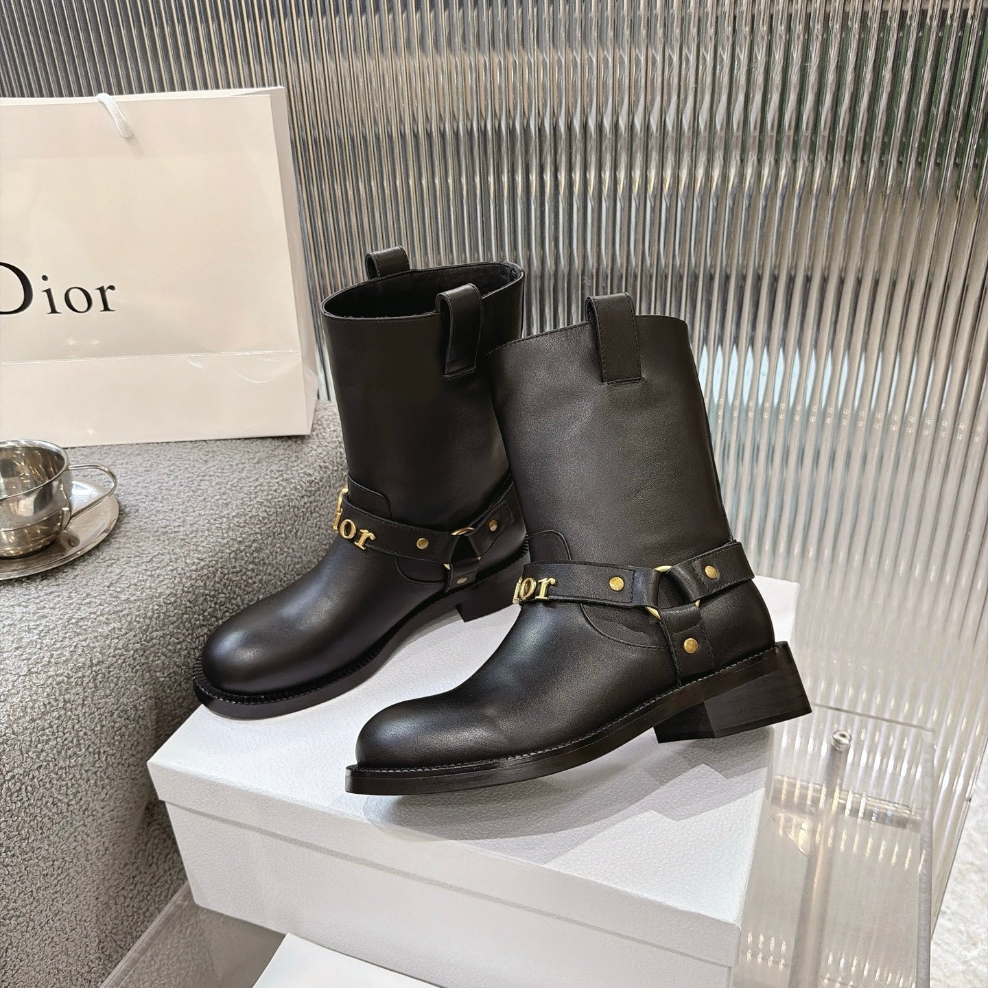 Dior 2026 Bolt Ankle Boot 35mm Suede Calfskin 927513