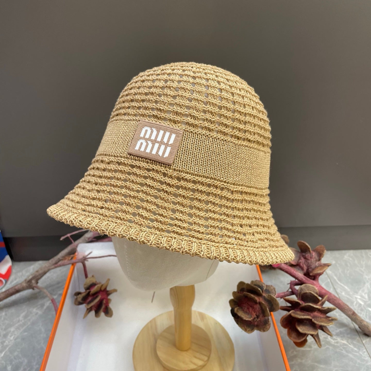 Miumiu Knitted Bucket Hat 214532