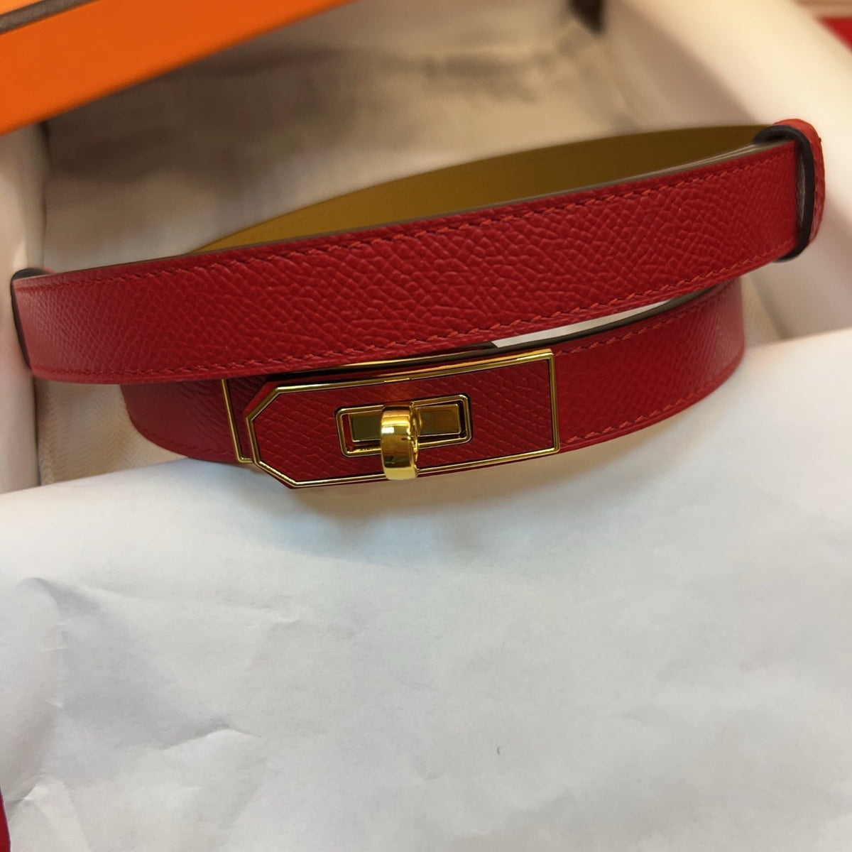 Hermes 2026 Kelly 18 Belt Epsom Calfskin 212464