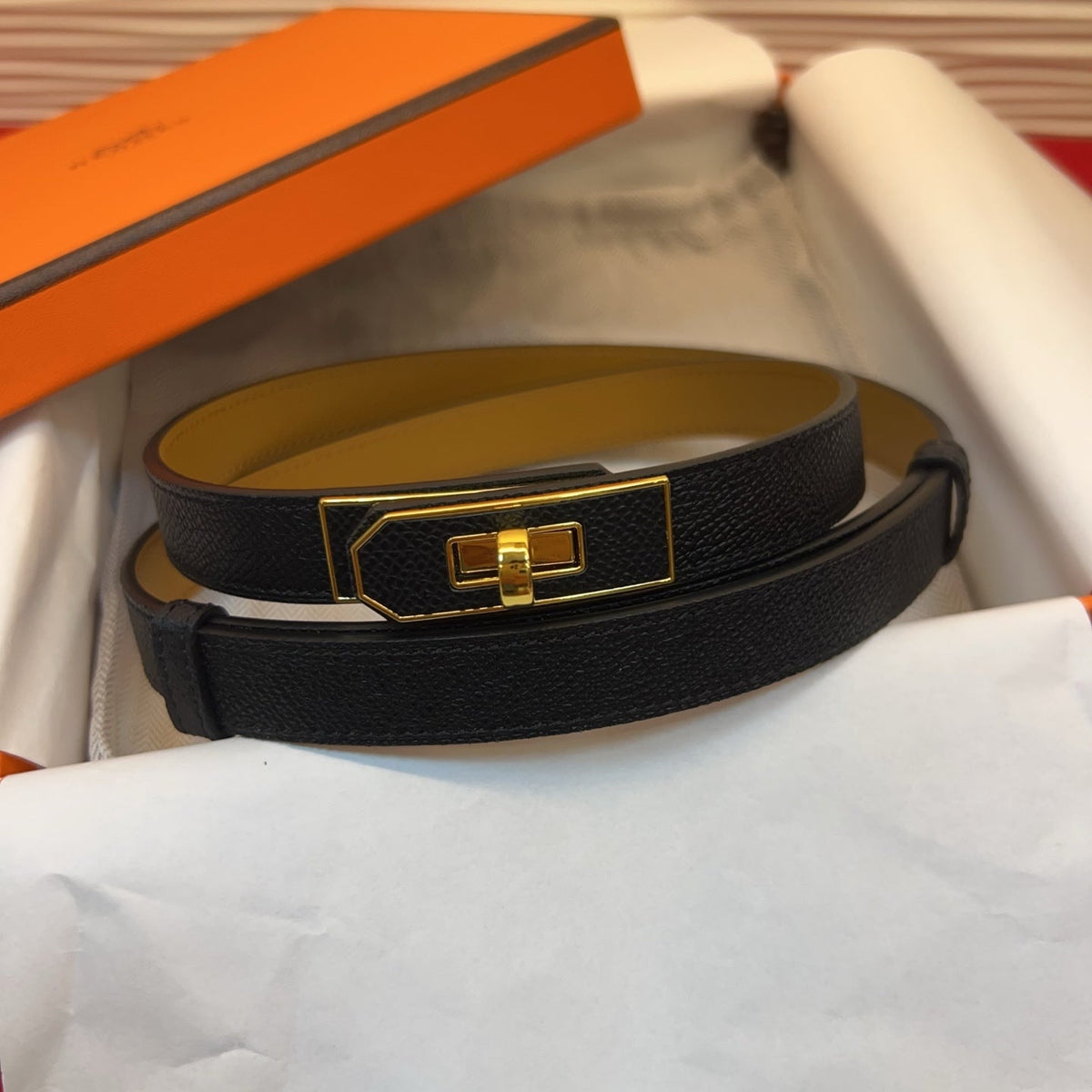 Hermes 2026 Kelly 18 Belt Epsom Calfskin 212464