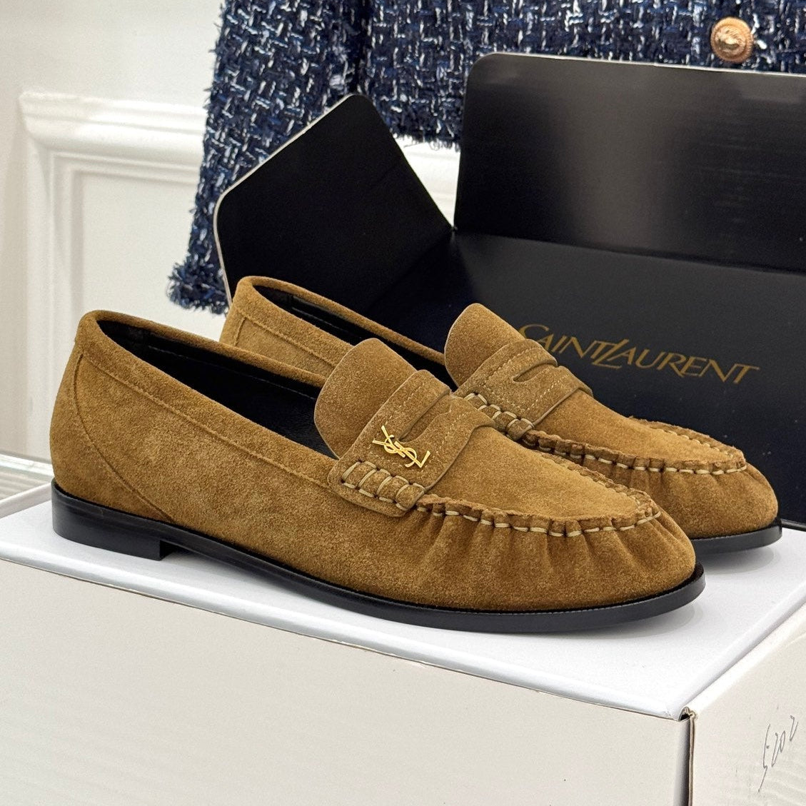 YSL 2026 Loafer Suede Leather