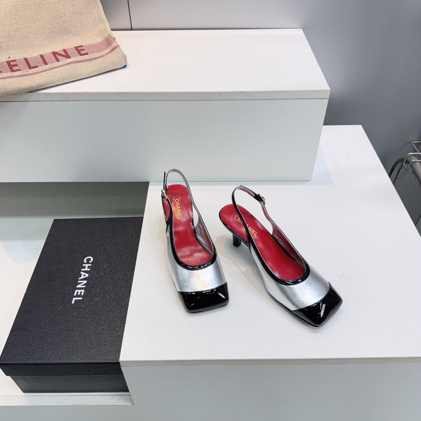 Chanel 2026 Square Toe Slingback Patent Leather 942738
