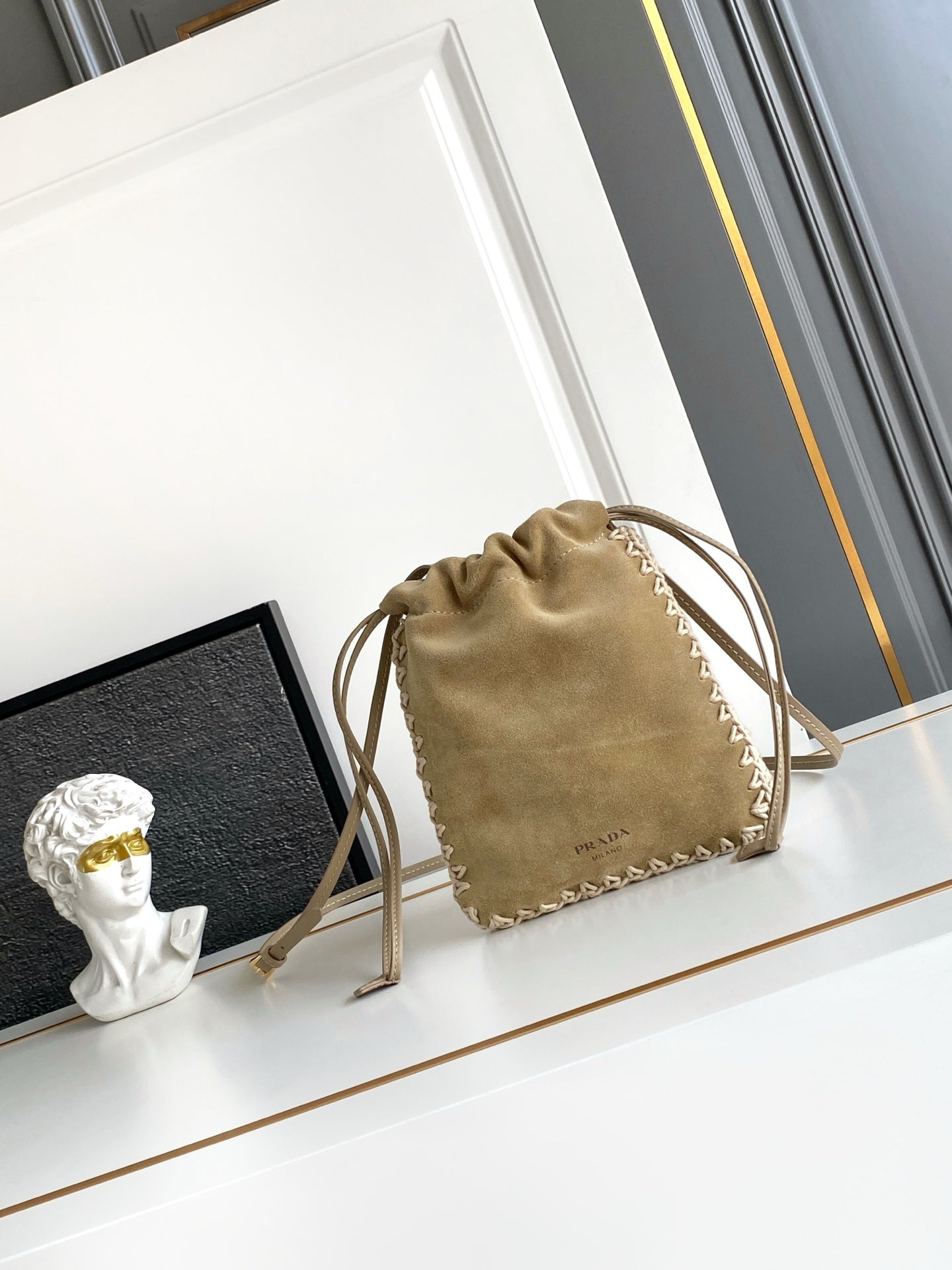 Prada 2026 Phone Bag Suede