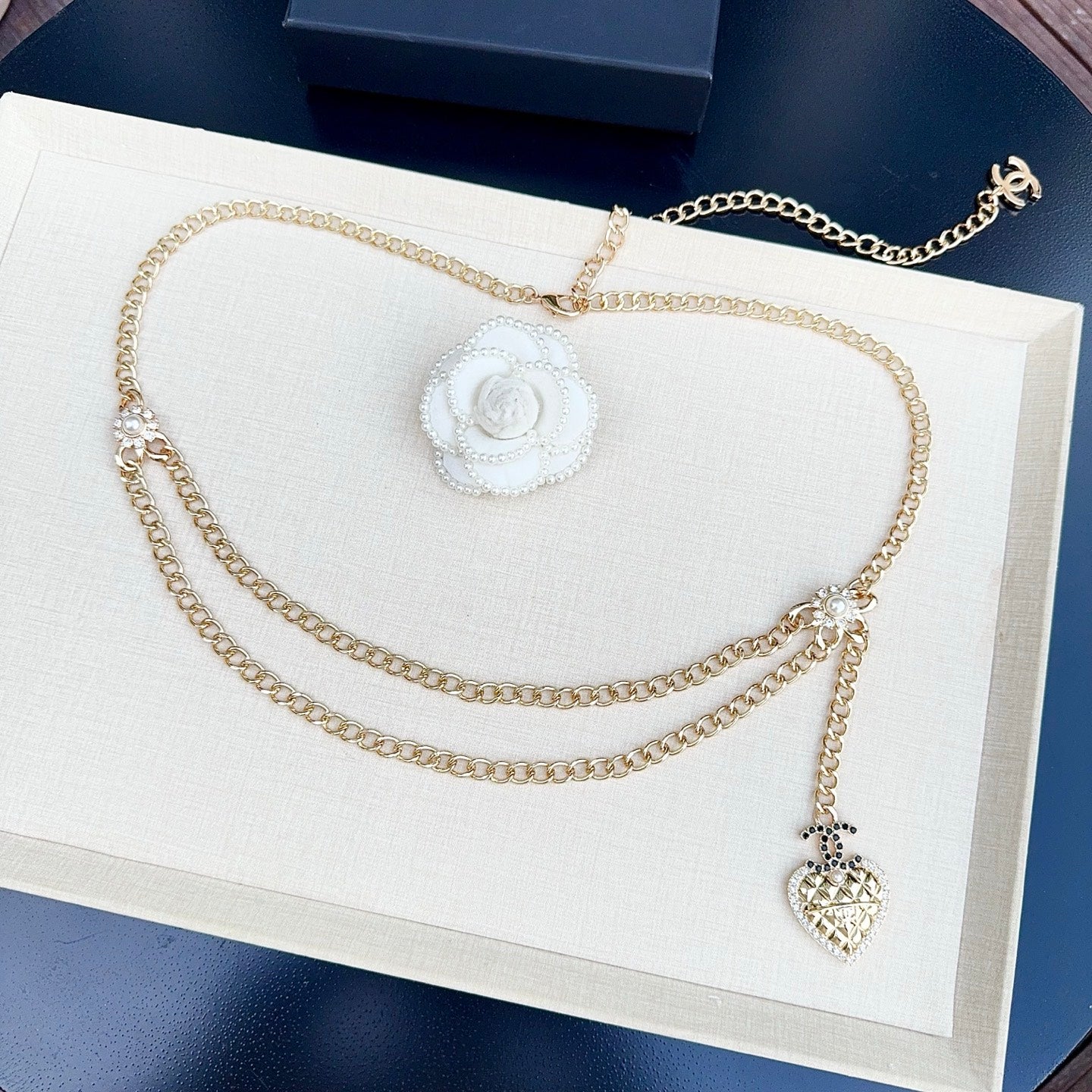 Chanel 2026 Crystal Charm Chain Belt 215186