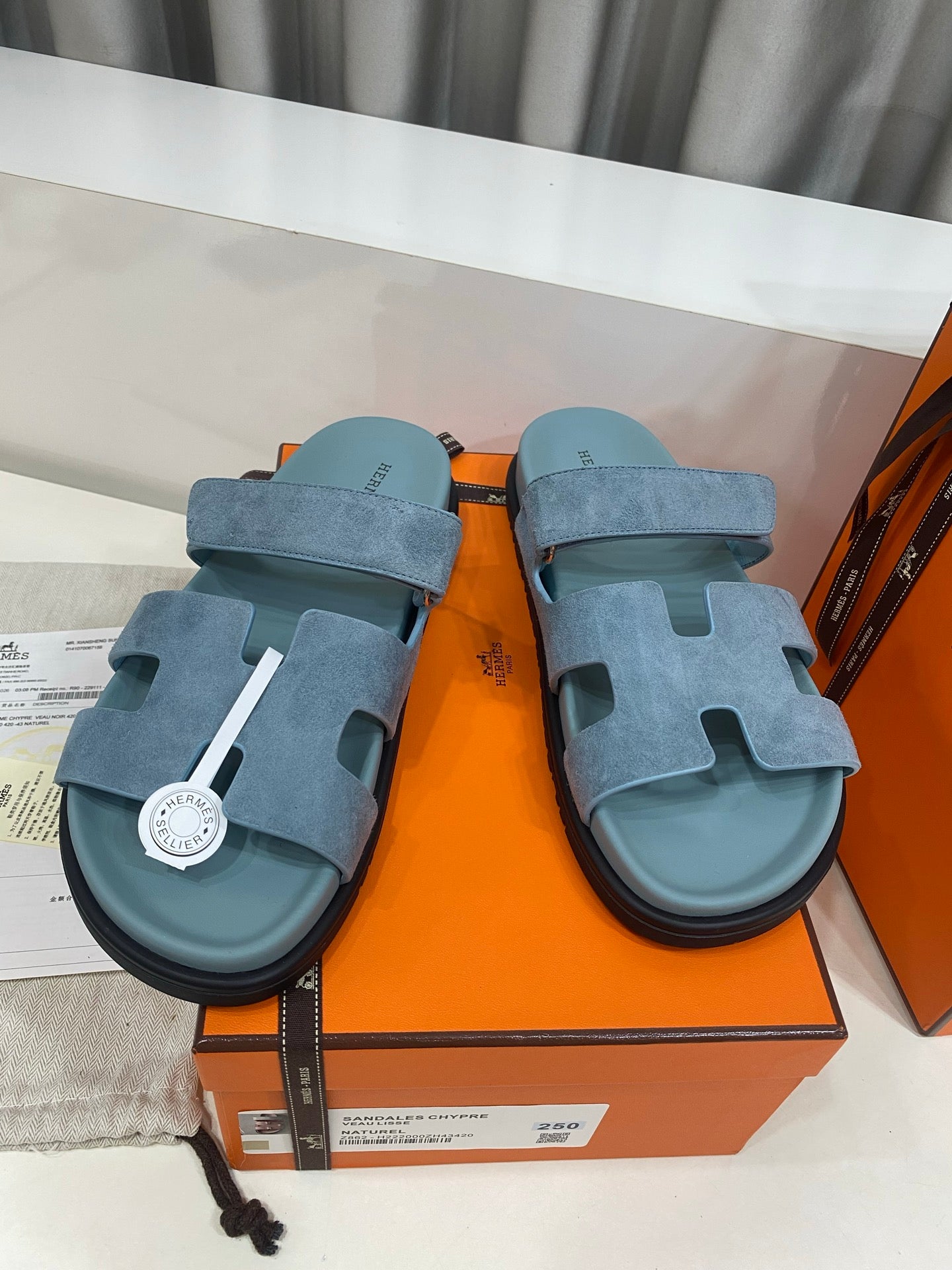 Hermes 2026 Chypre Sandal Suede 957589