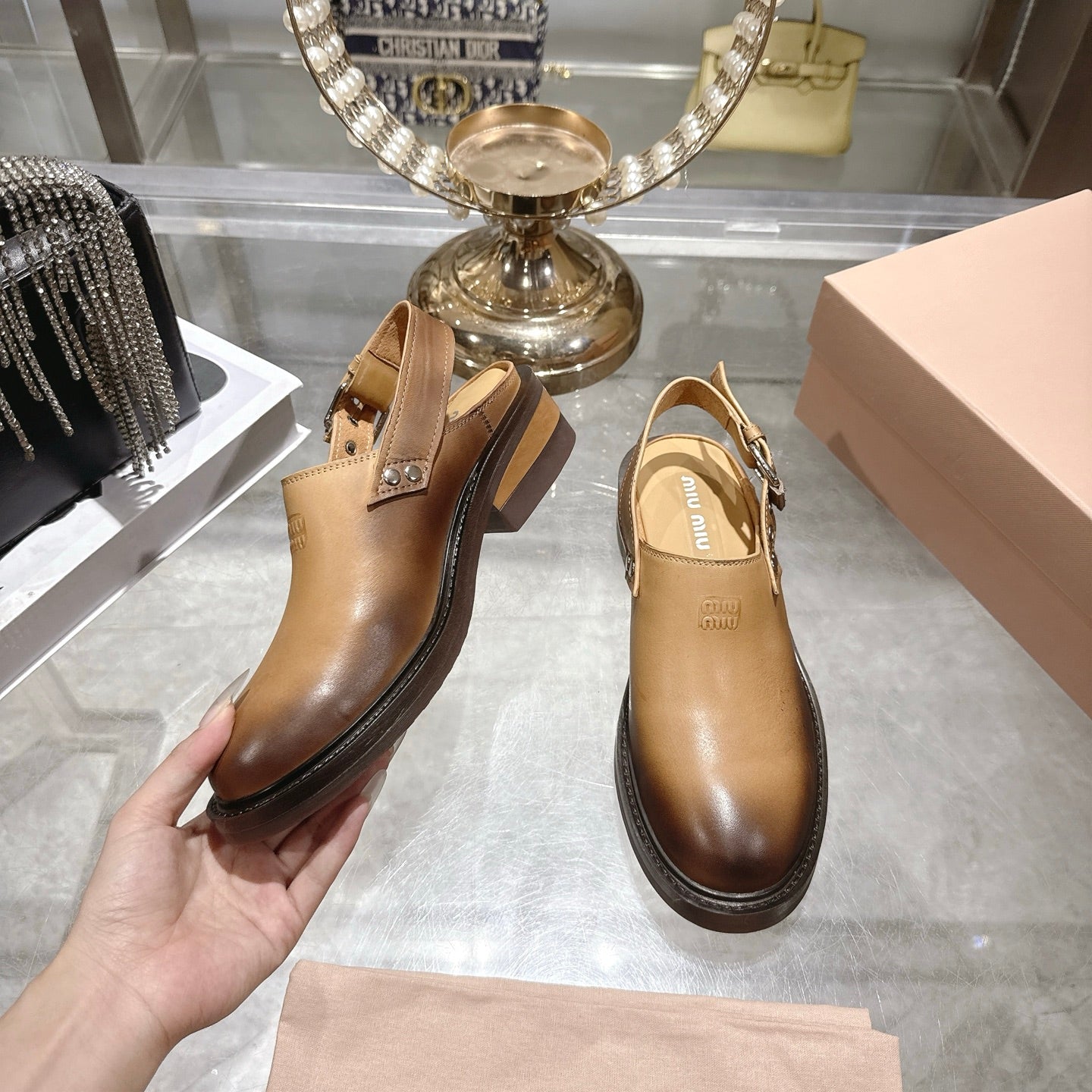 Miumiu 2026 Foule Mule Cowhide 951507