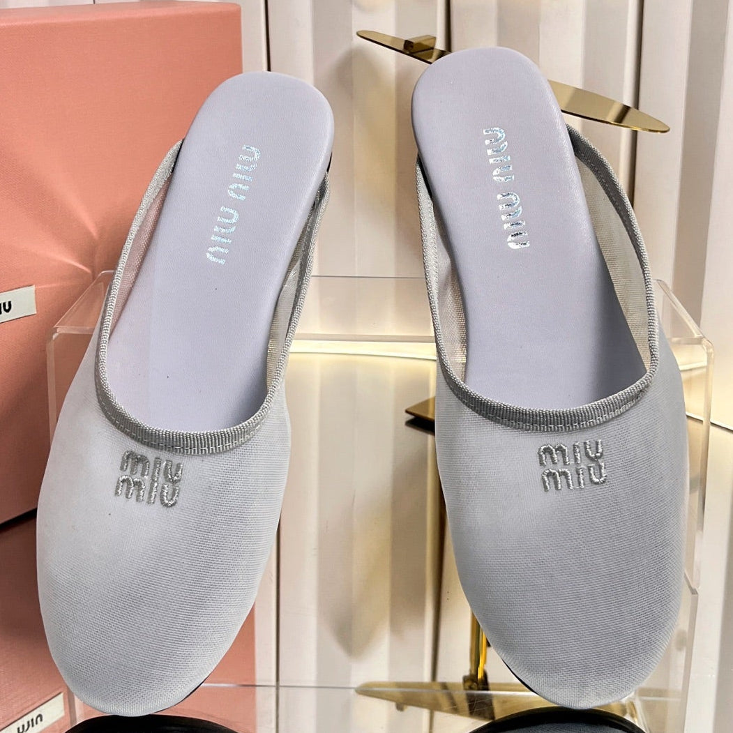 Miu Miu 2026 Flat Mule Mesh 979165