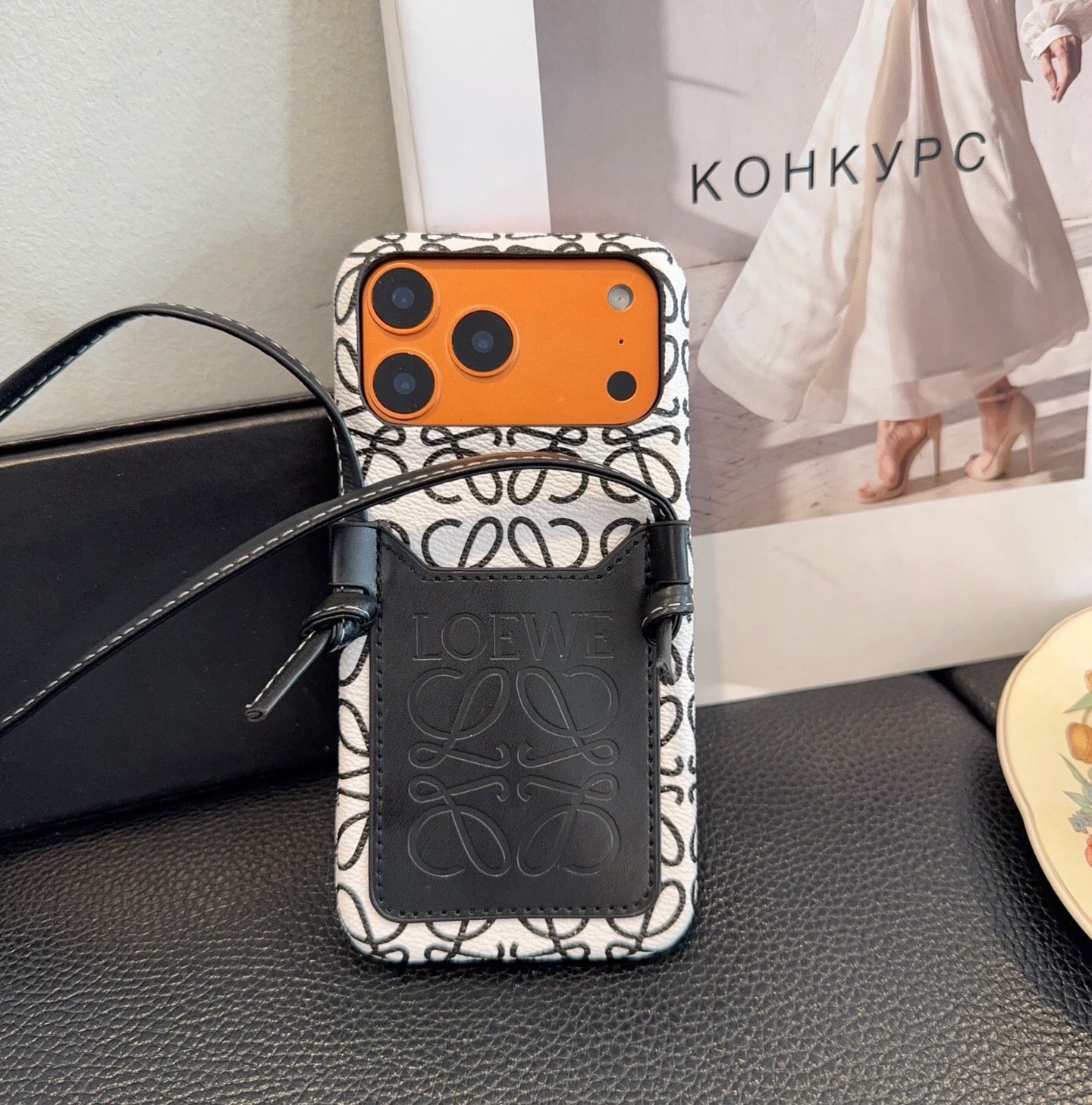 Loewe Crossbody Card Holder And Phone Case 397220