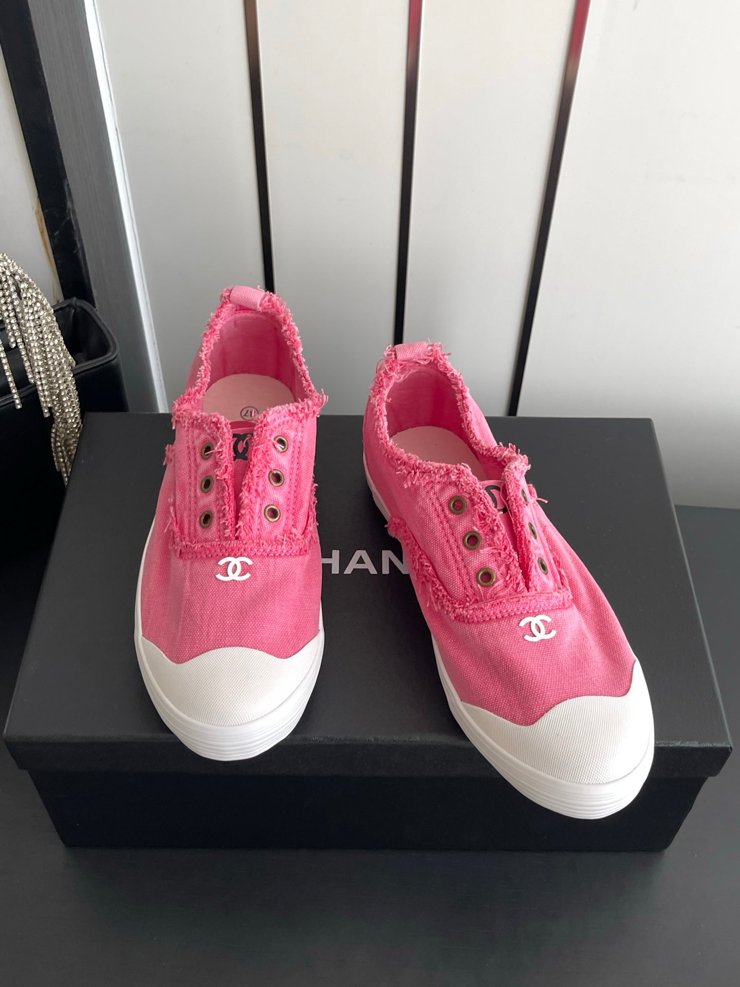 Chanel 2026 Slip-on Sneakers Canvas 945159