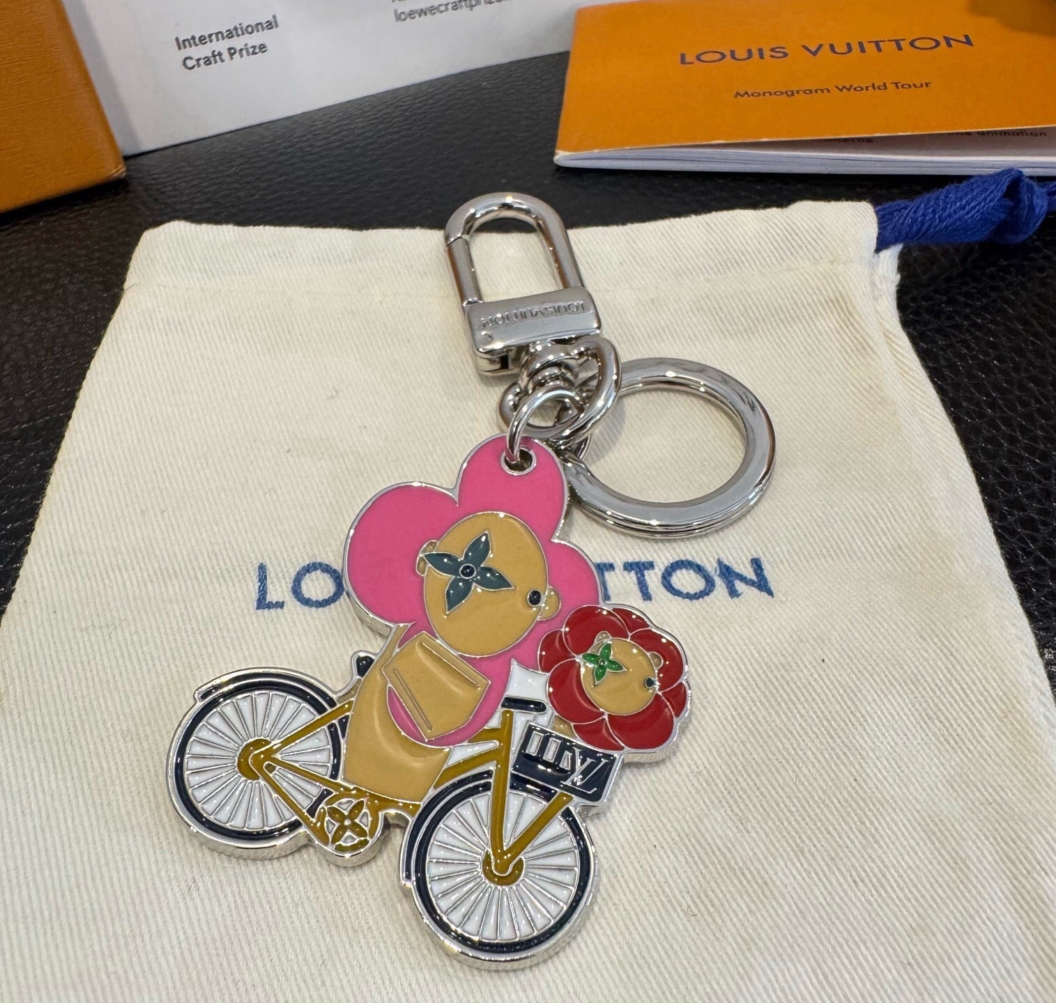 LV Bicycle Sunflower Doll Charm 403462