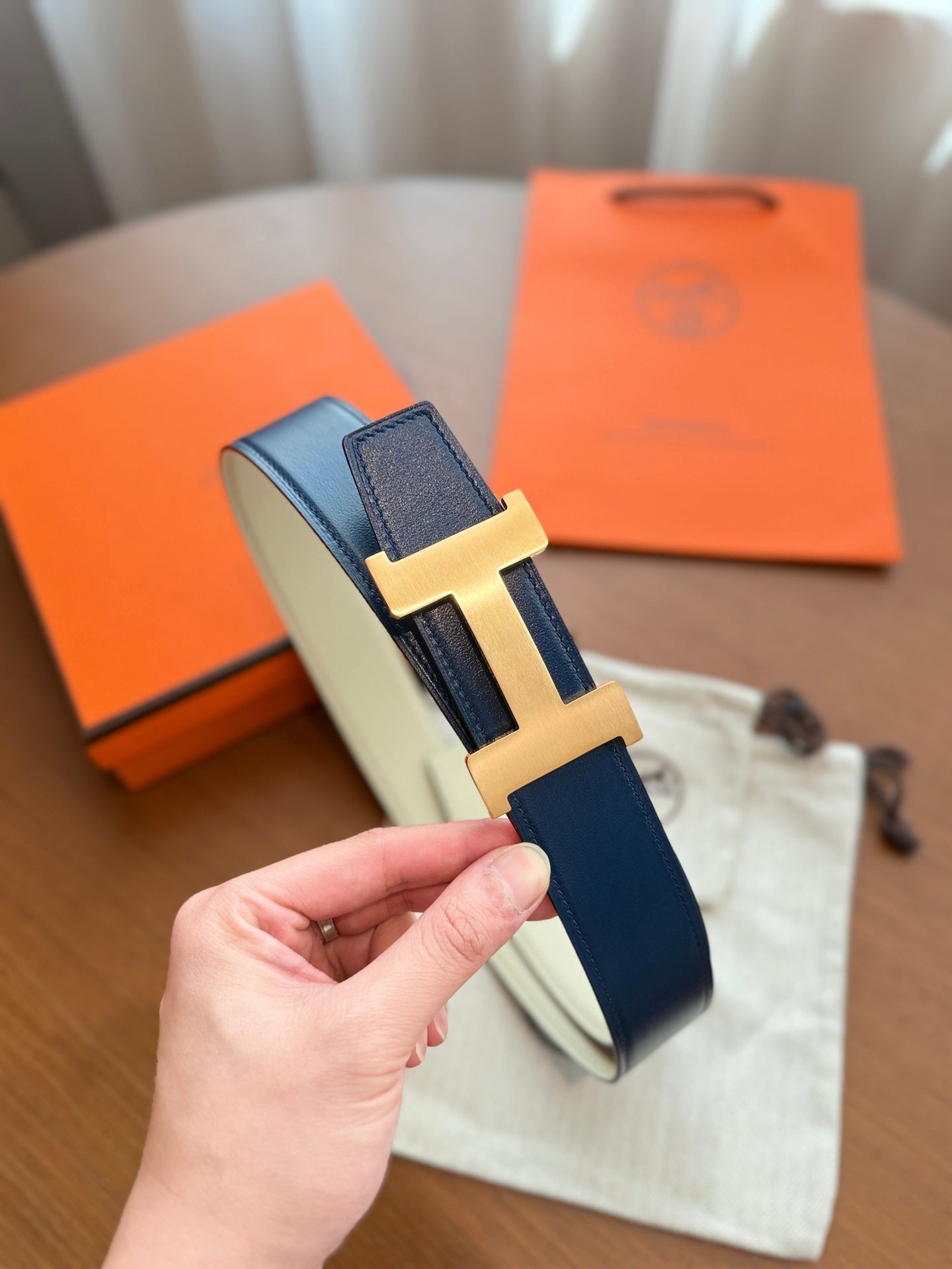 Hermes 2026 Iconic H Buckle Belt 32mm Leather 215684