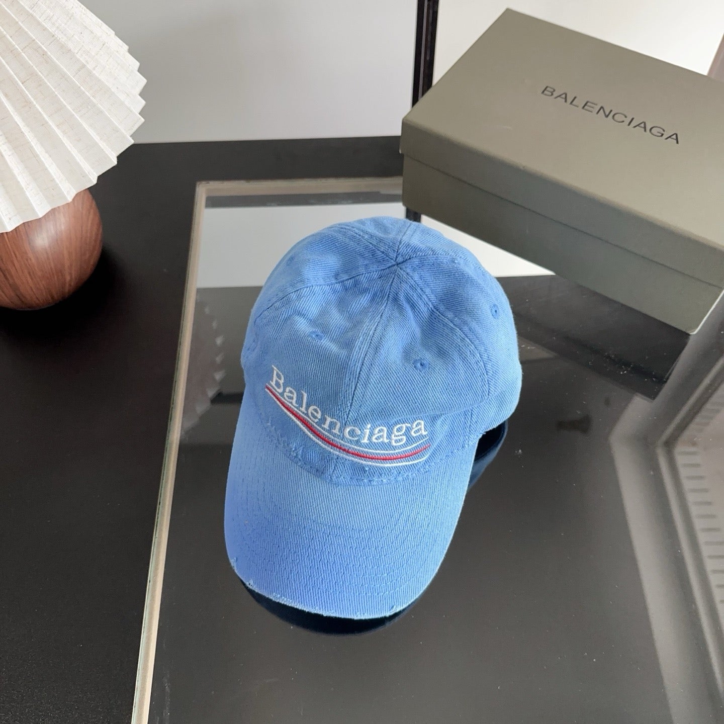 Balenciaga Baseball Cap with Embroidered Letters 412862