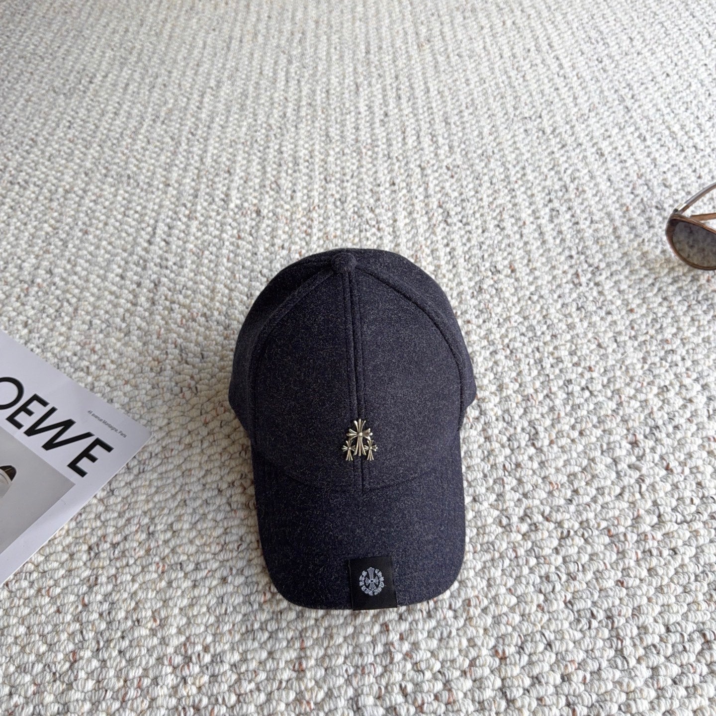 Chrome Hearts Wool Baseball Cap 413192