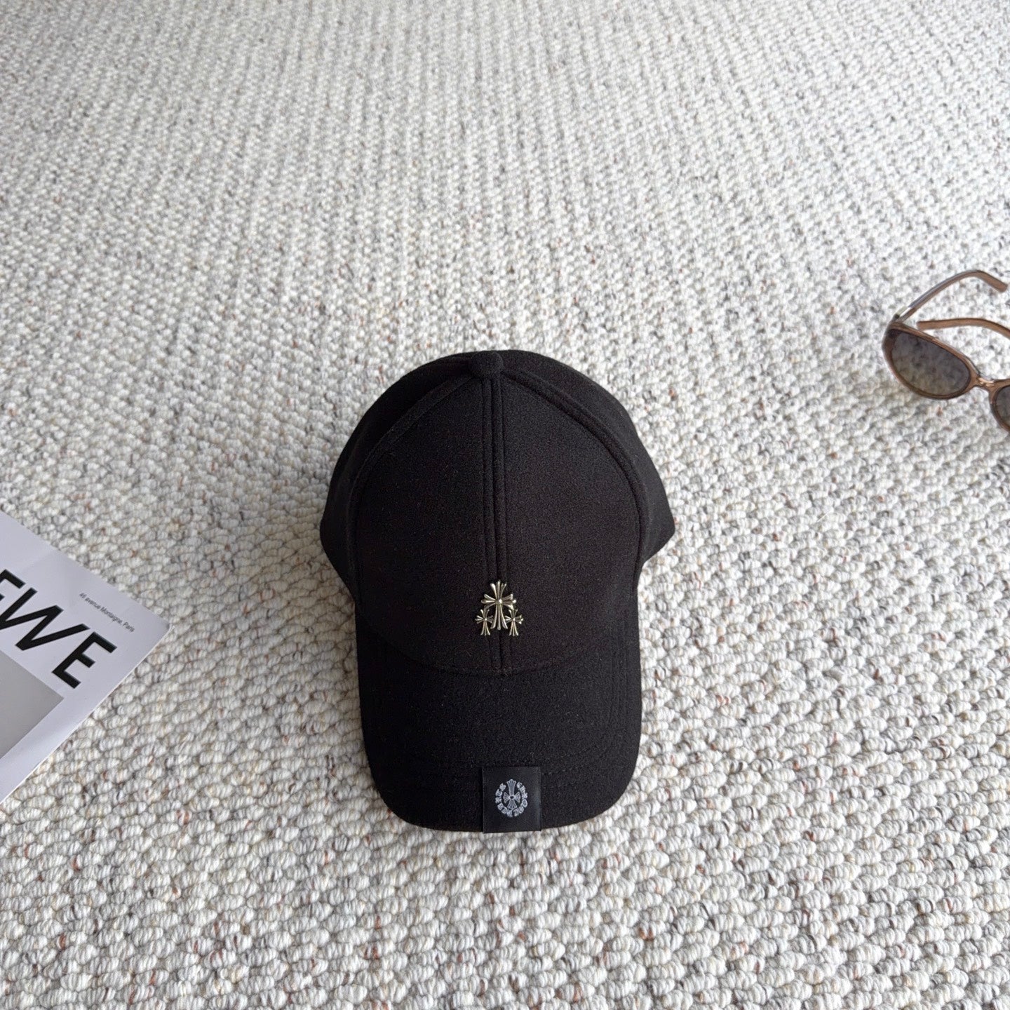Chrome Hearts Wool Baseball Cap 413192