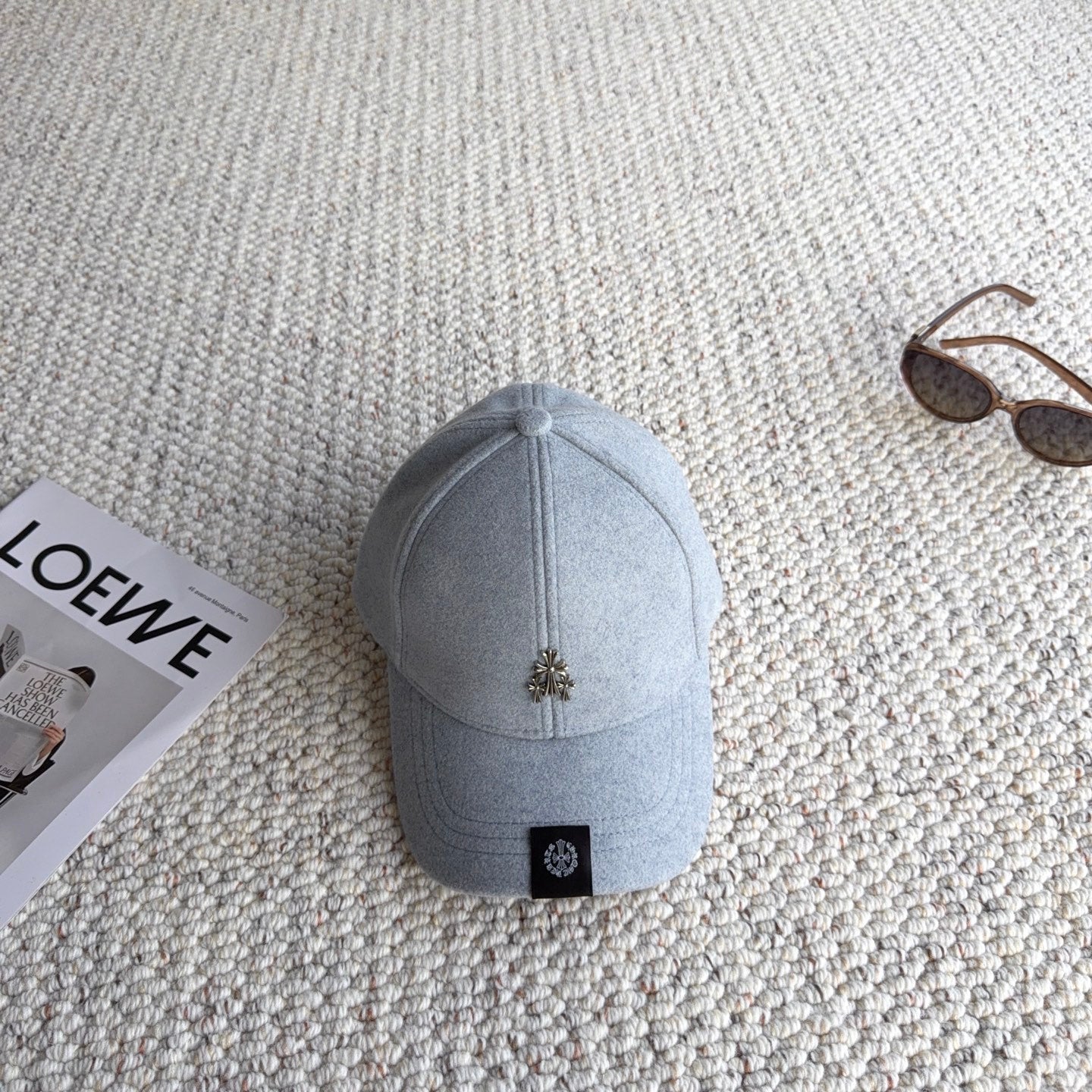 Chrome Hearts Wool Baseball Cap 413192