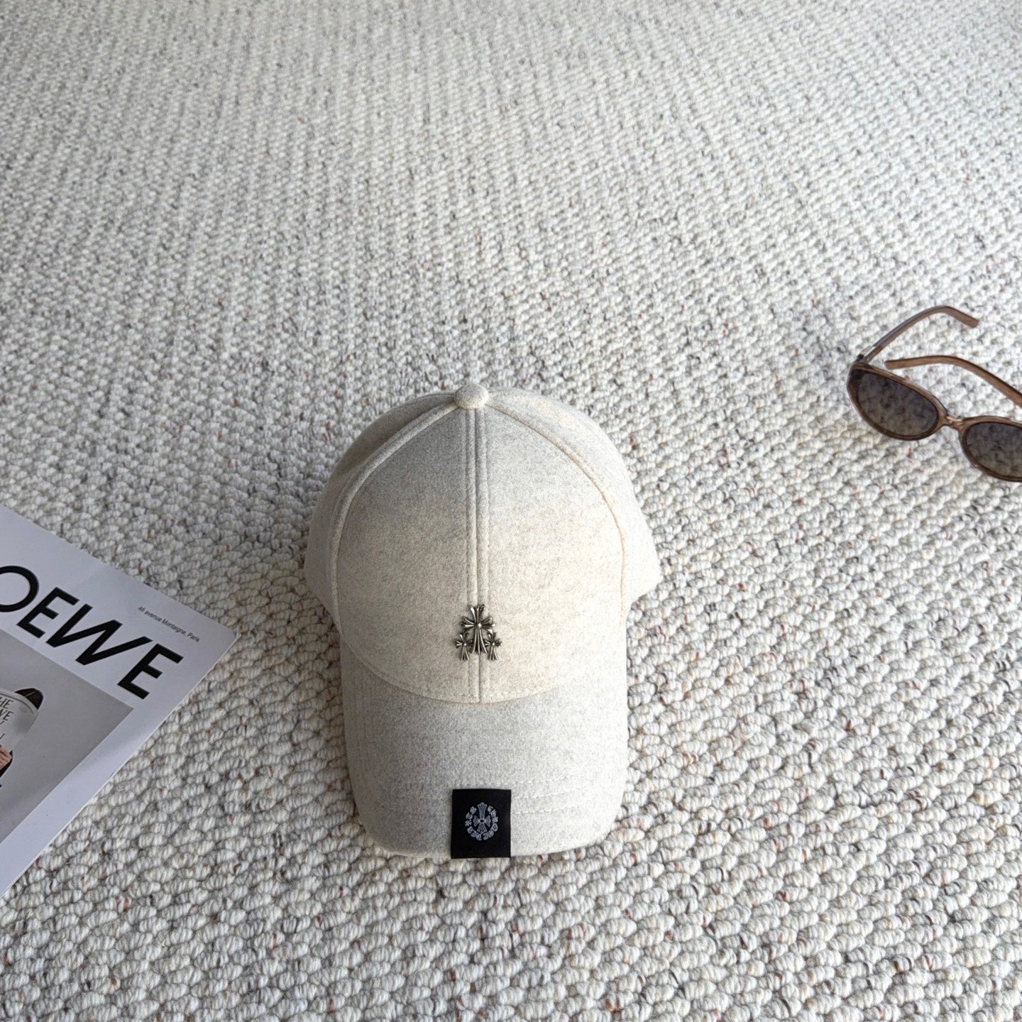 Chrome Hearts Wool Baseball Cap 413192