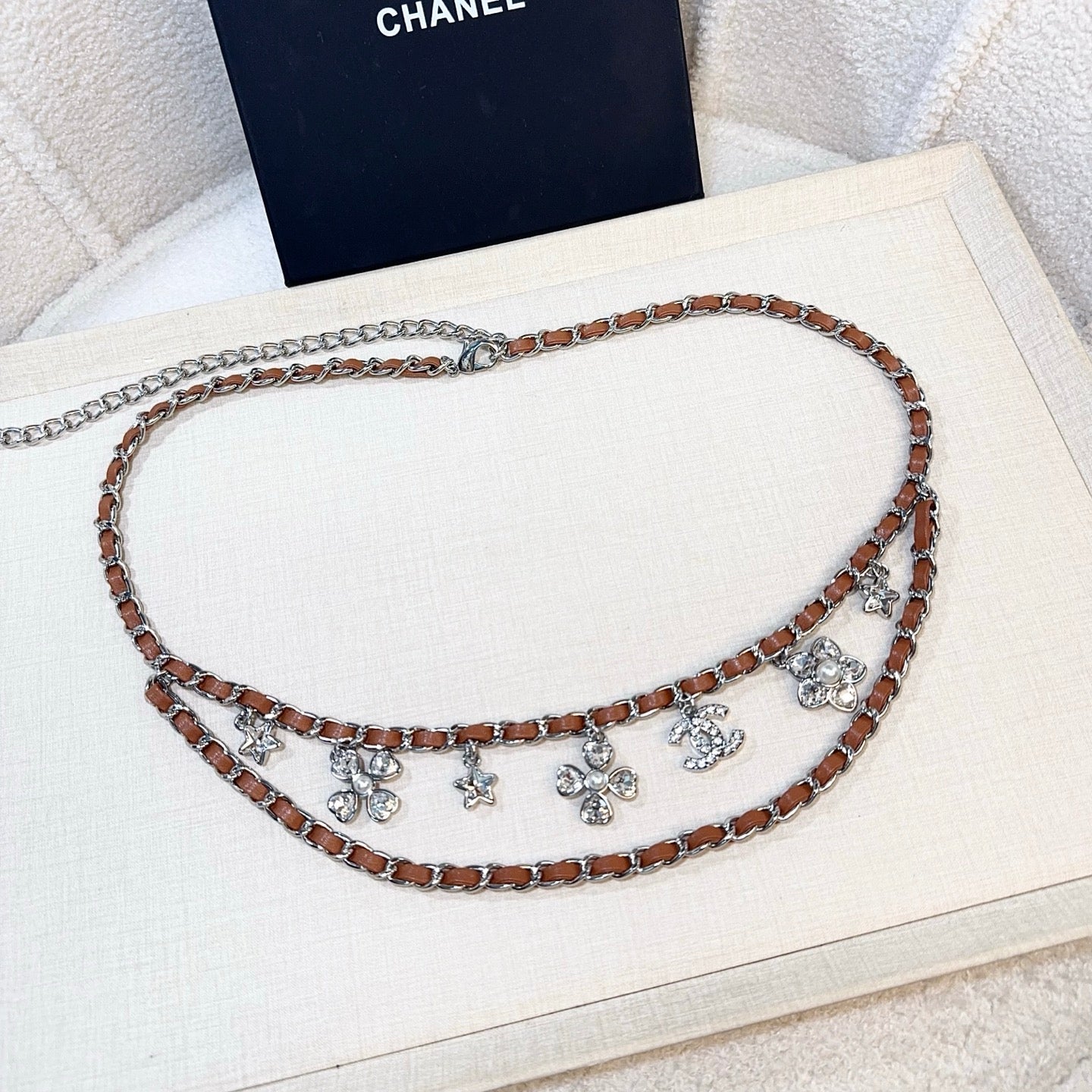 Chanel 2026 Floral Charm Chain Belt 215731