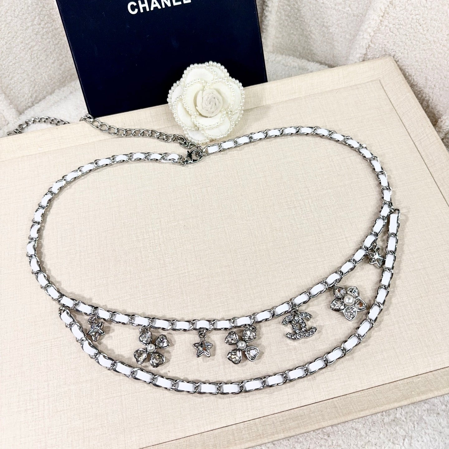 Chanel 2026 Floral Charm Chain Belt 215731