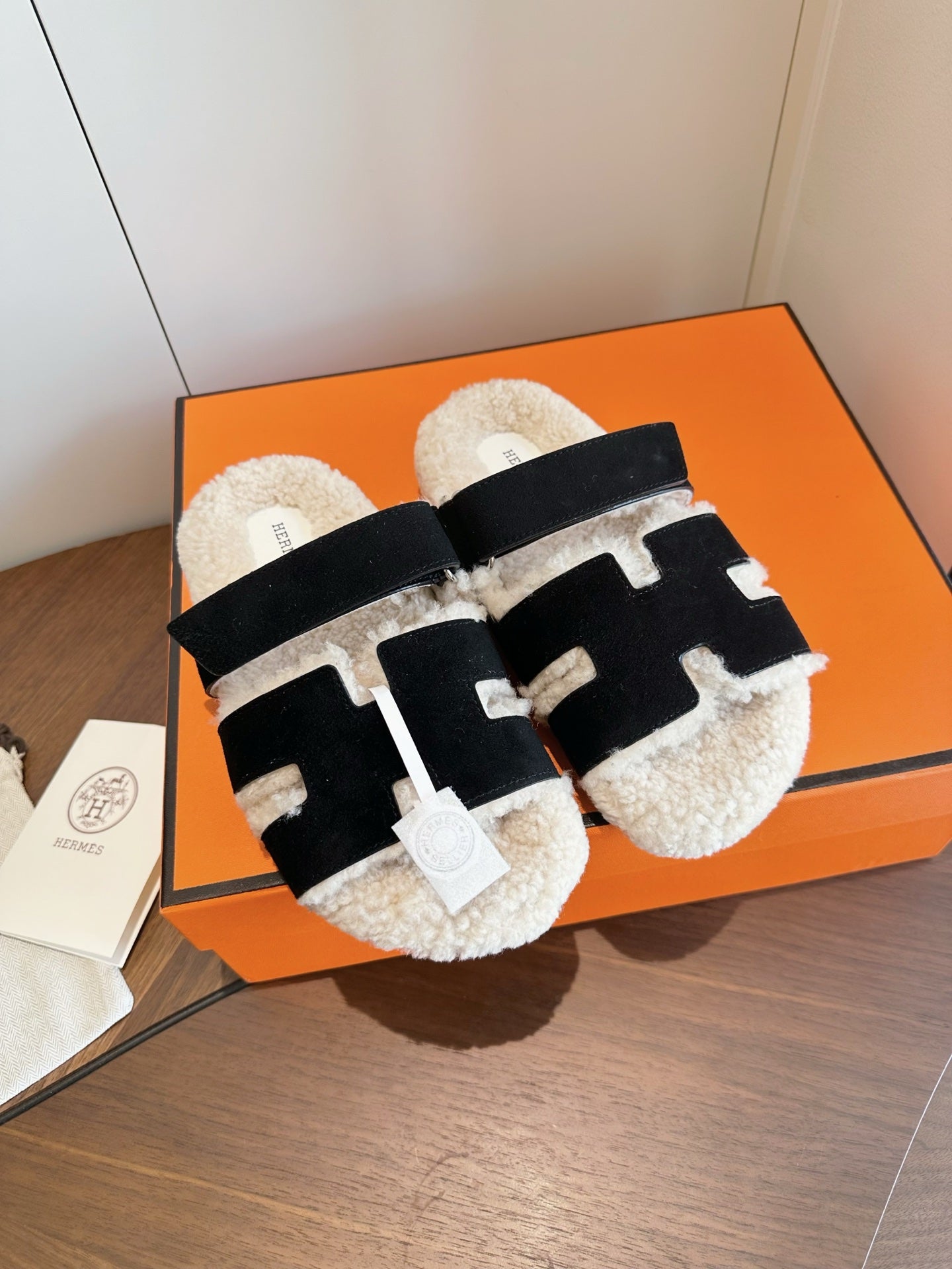 Hermes 2026 Chypre Sandal Suede Wool 976860