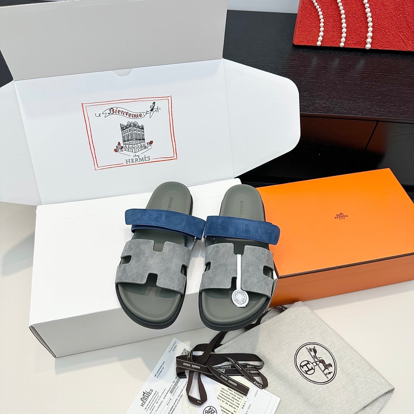 Hermes 2026 Chypre Sandal Suede Leather 992529