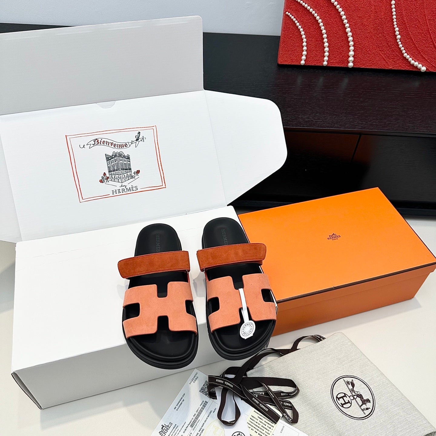 Hermes 2026 Chypre Sandal Suede Leather 992529