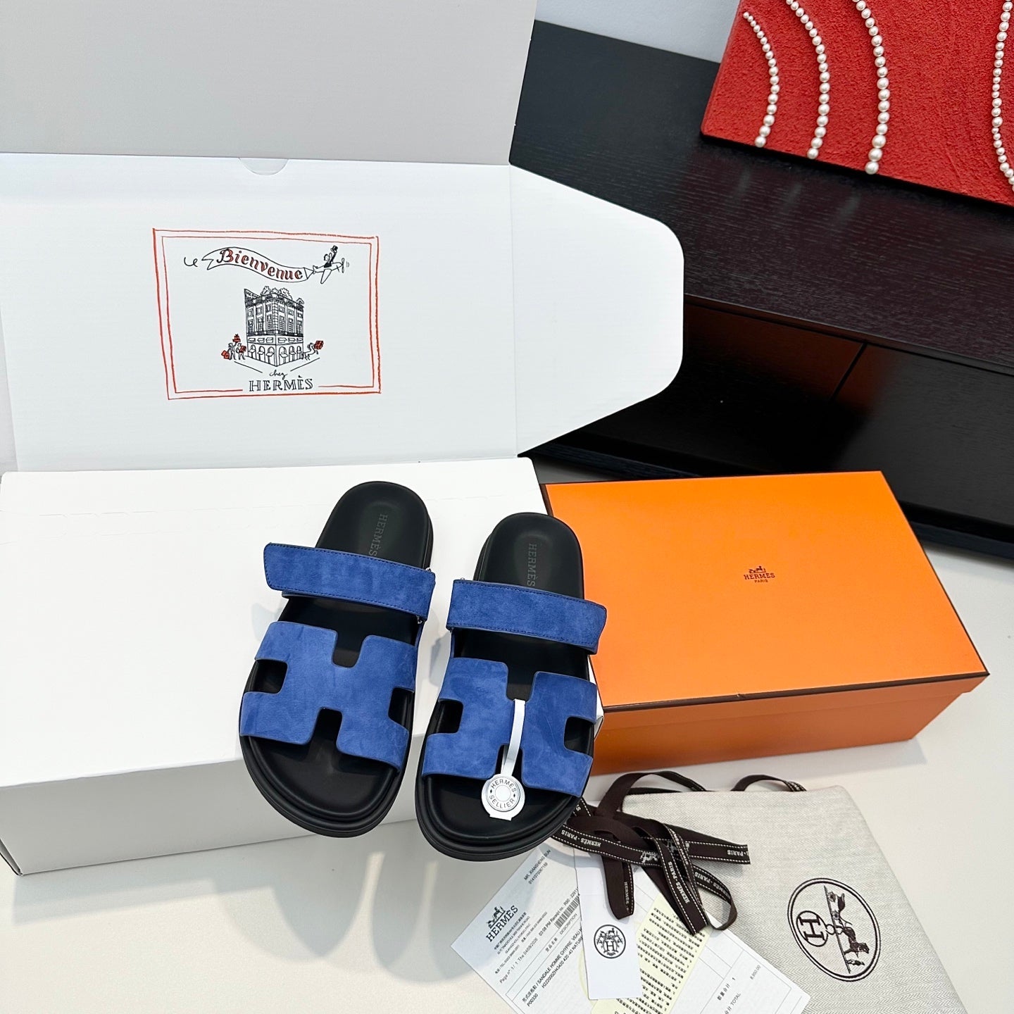 Hermes 2026 Chypre Sandal Suede Leather 992529