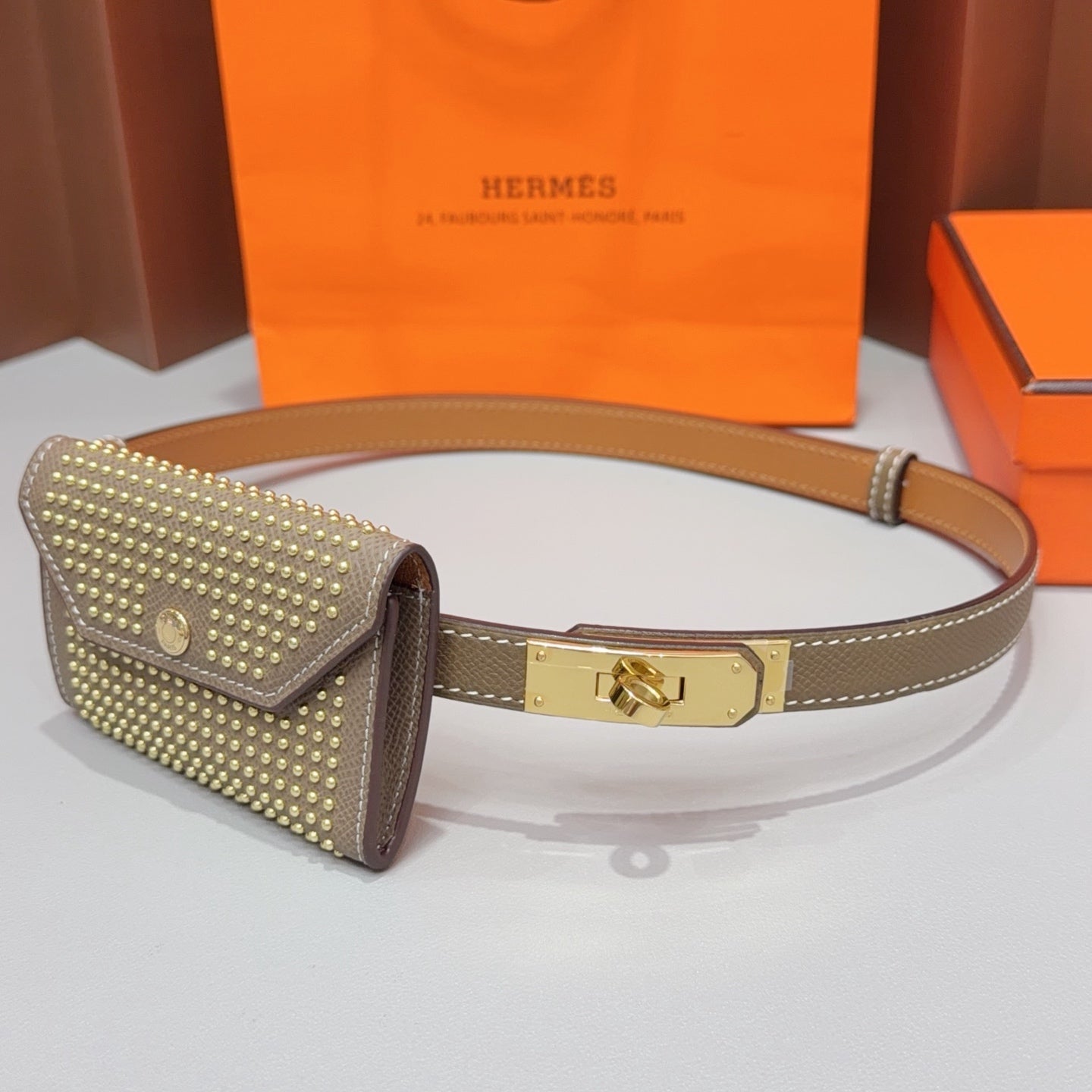 Hermes 2026 Kelly Pocket Belt 18mm Leather 216173