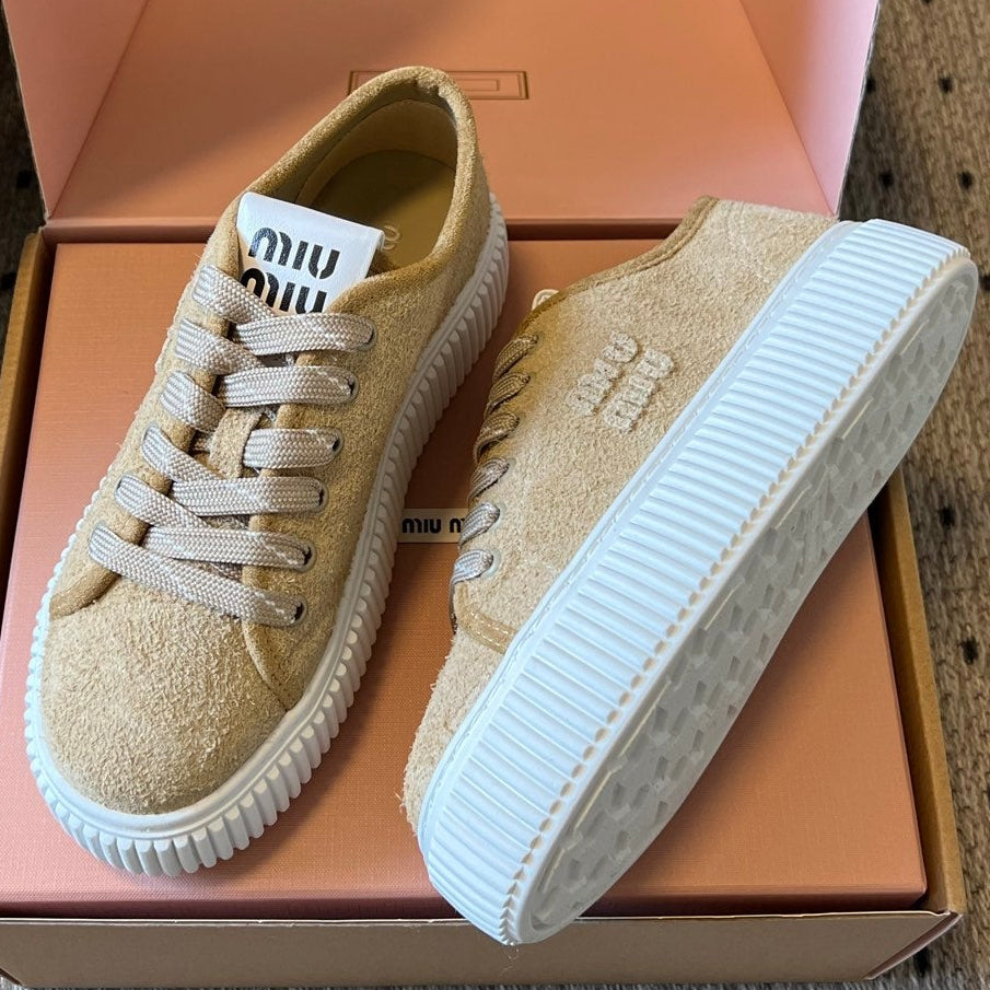 Miu Miu 2026 Platform Sneakers Suede 994227