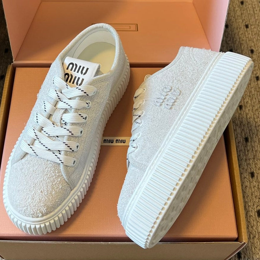 Miu Miu 2026 Platform Sneakers Suede 994227