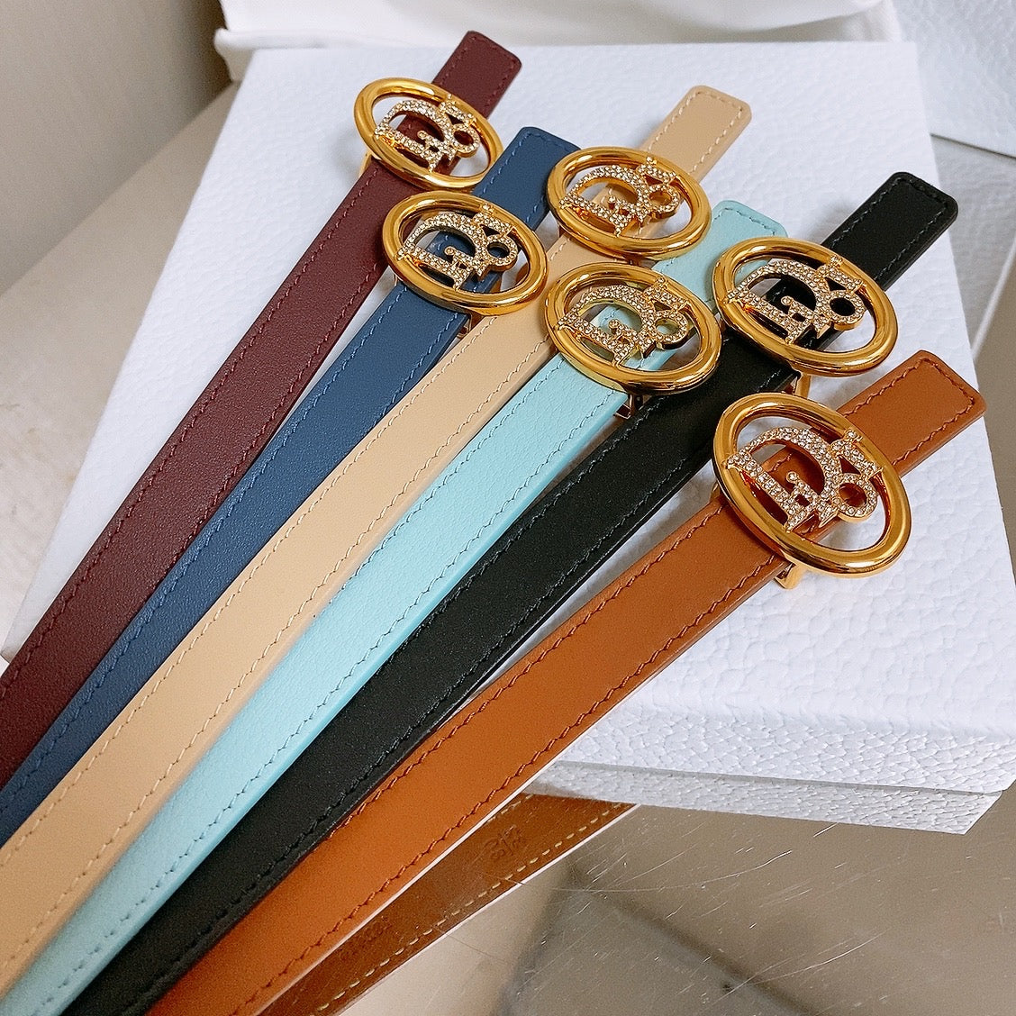 Dior 2026 30 Montaigne Reversible Belt 15mm Calfskin