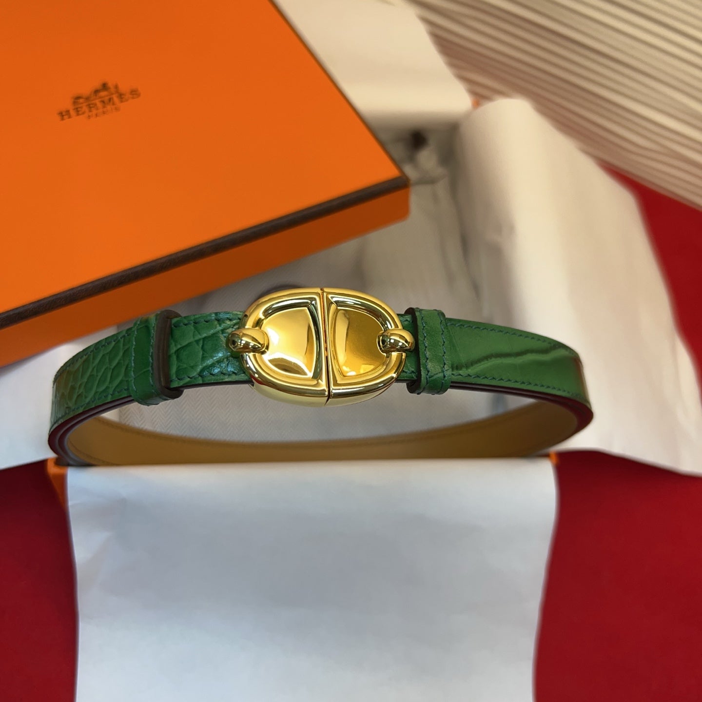 Hermes 2026 Chaine Ancre Belt 18mm Leather