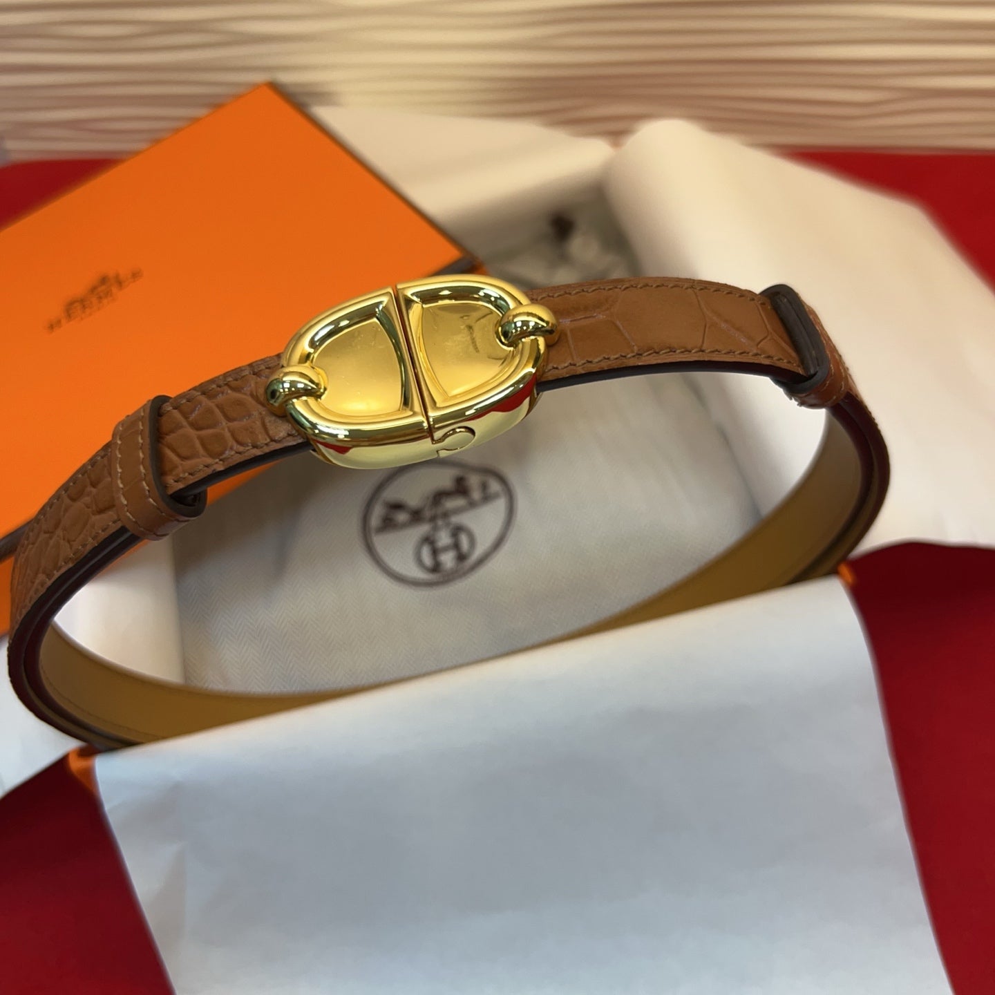 Hermes 2026 Chaine Ancre Belt 18mm Leather