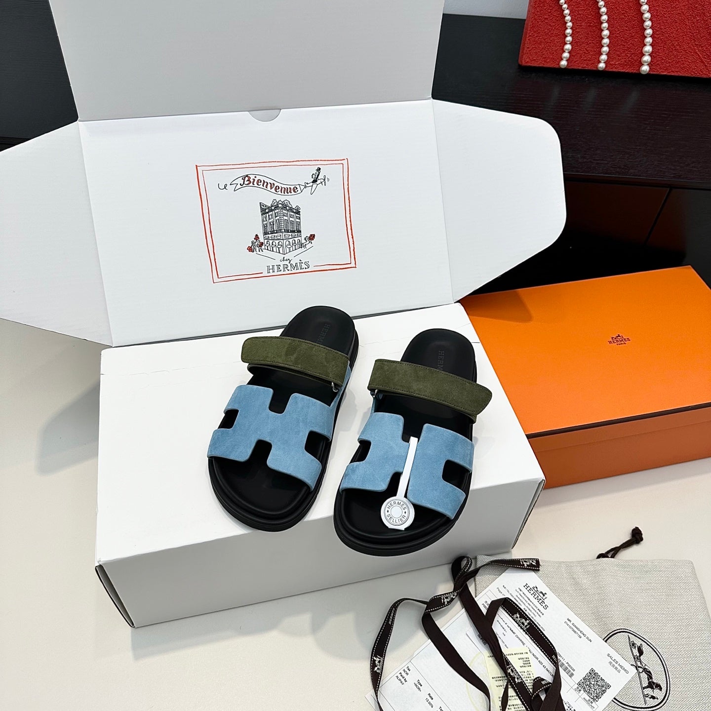 Hermes 2026 Chypre Sandal Suede Leather 992529