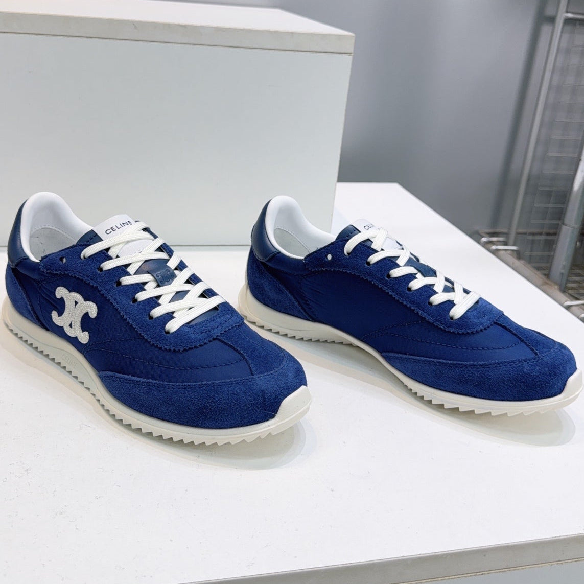 Celine 2026 Racer Sneakers Suede Fabric 107302