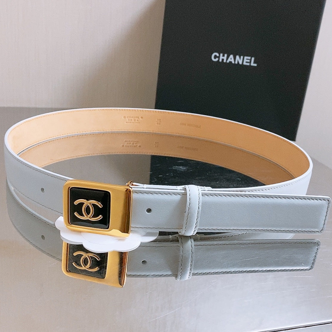 Chanel 2026 CC Buckle Belt 30mm Calfskin