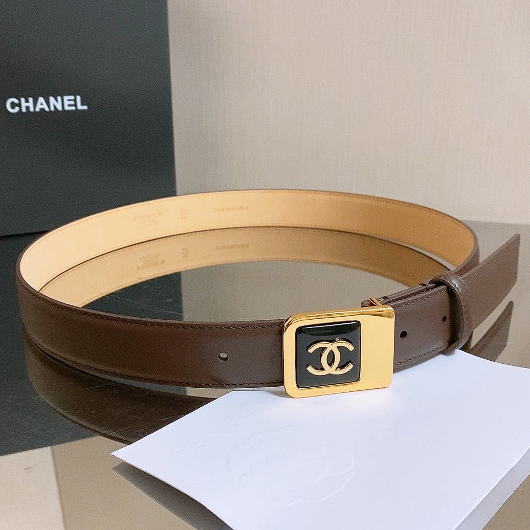 Chanel 2026 CC Buckle Belt 30mm Calfskin