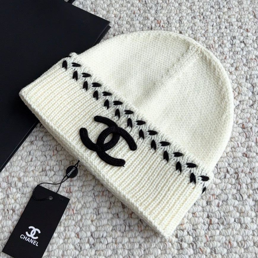 Chanel Knit Beanie Hat 454066