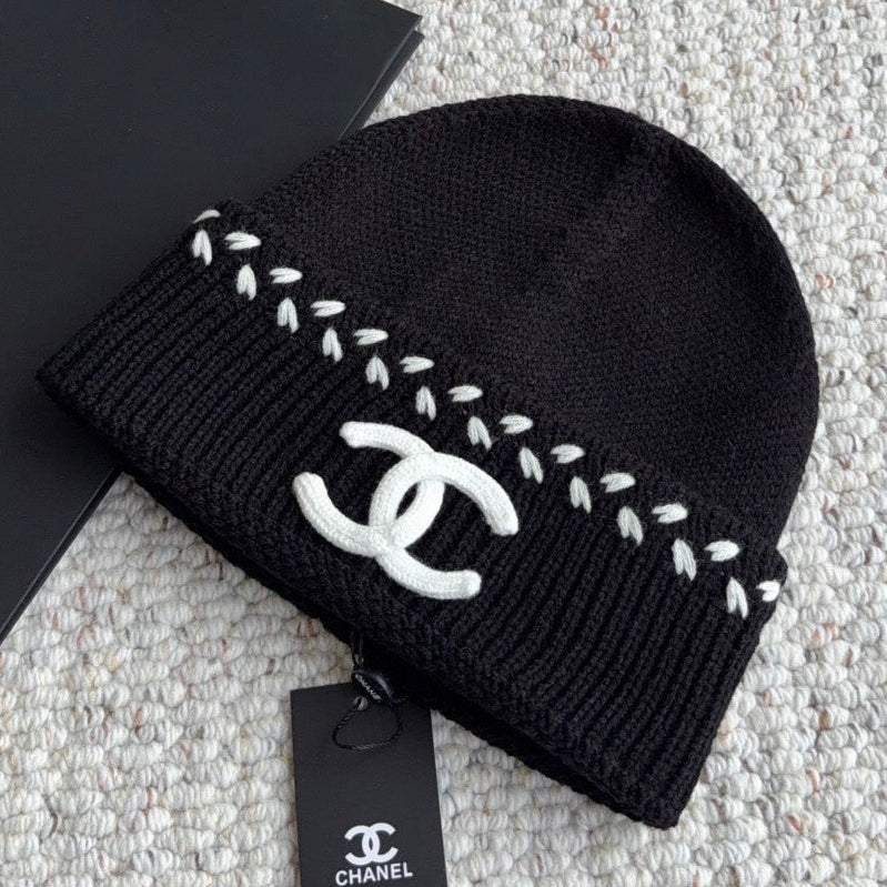 Chanel Knit Beanie Hat 454066