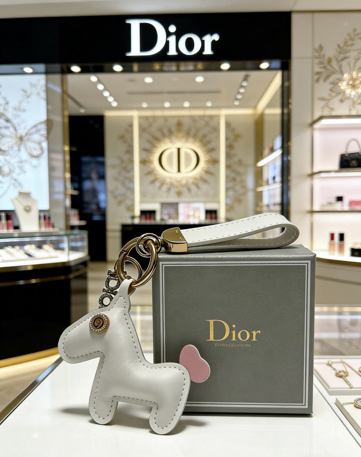 Dior Leather Horse Charm