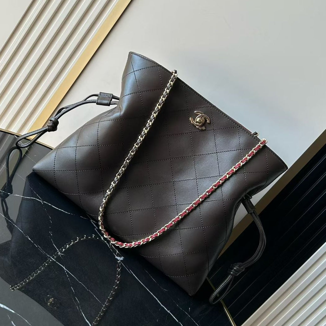 Chanel 2026 Quilted Lucky Tote Bag 30cm Leather